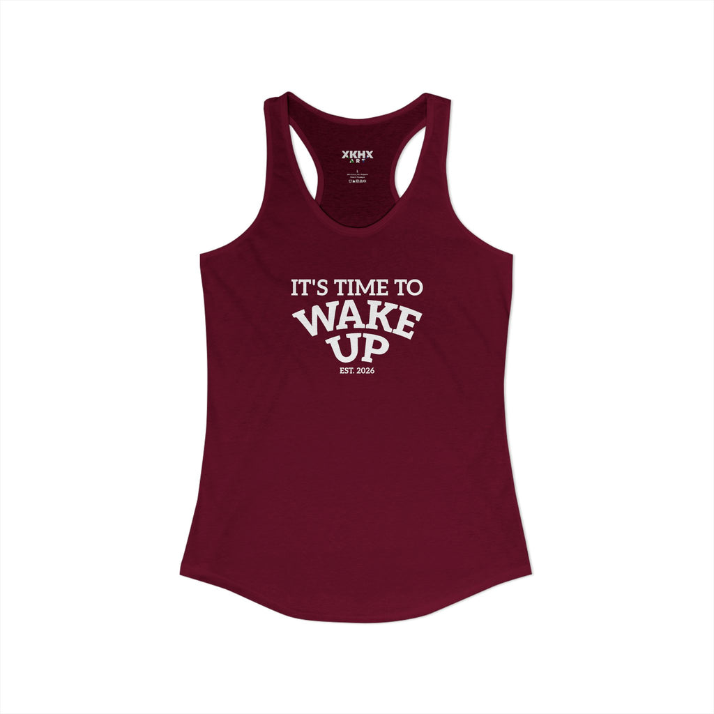 Wake Up dark | Women's Ideal Racerback Tank