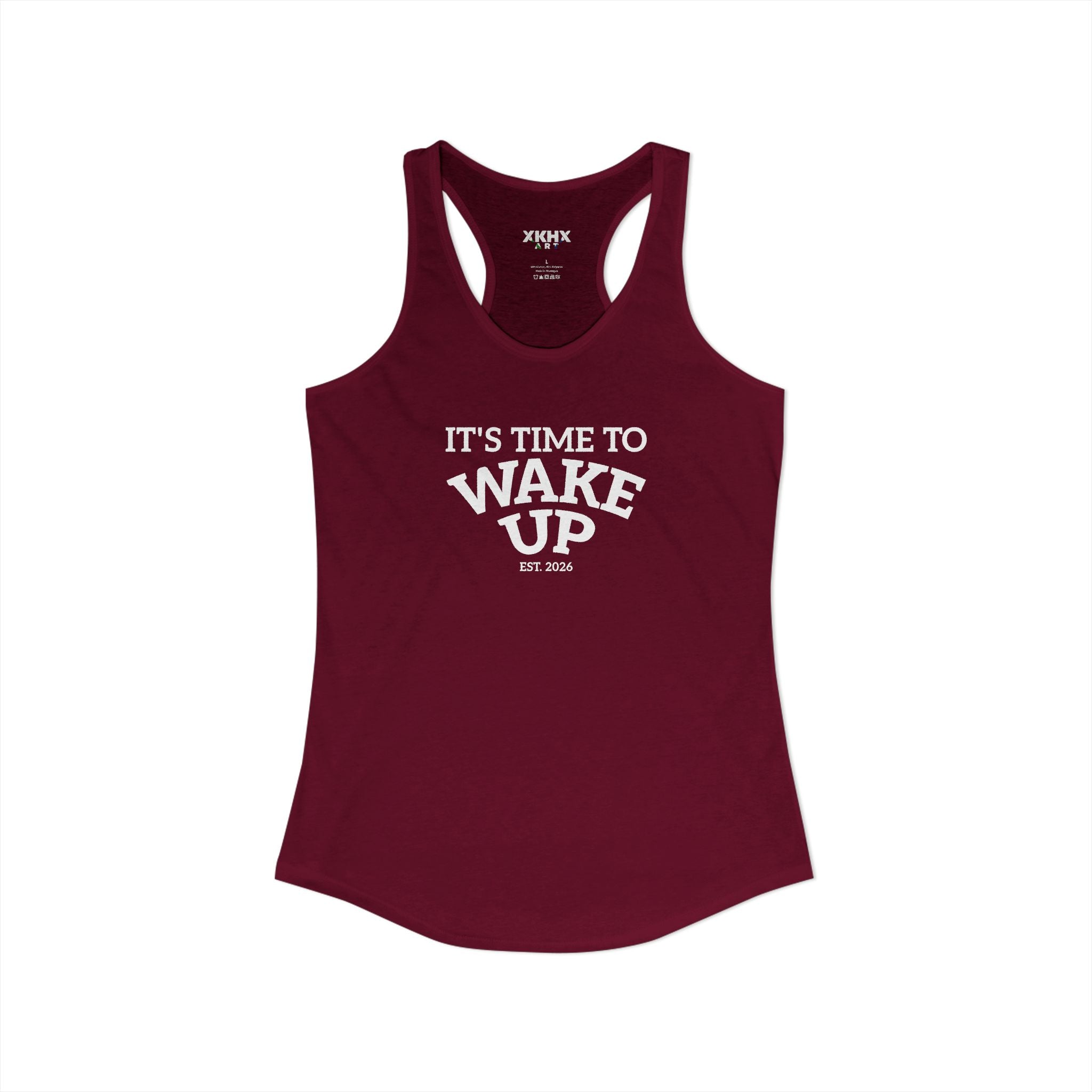 Wake Up dark | Women's Ideal Racerback Tank
