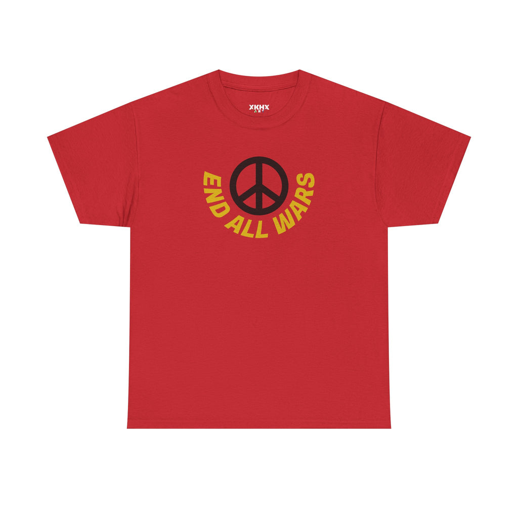 Peace Symbol T-Shirt — "End All Wars" Anti-War Graphic Tee