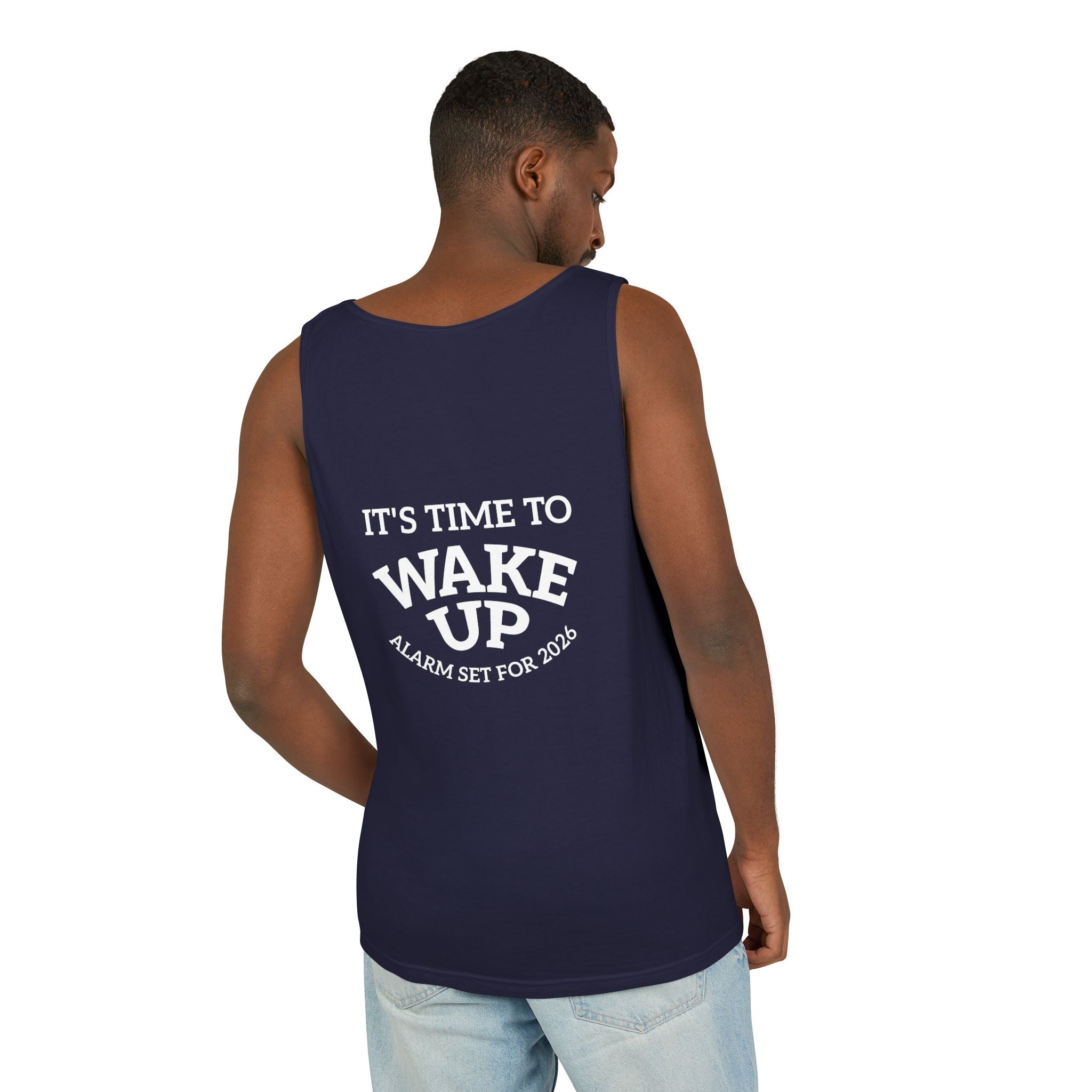 Wake Up Tank Top dark — Casual Graphic Tank