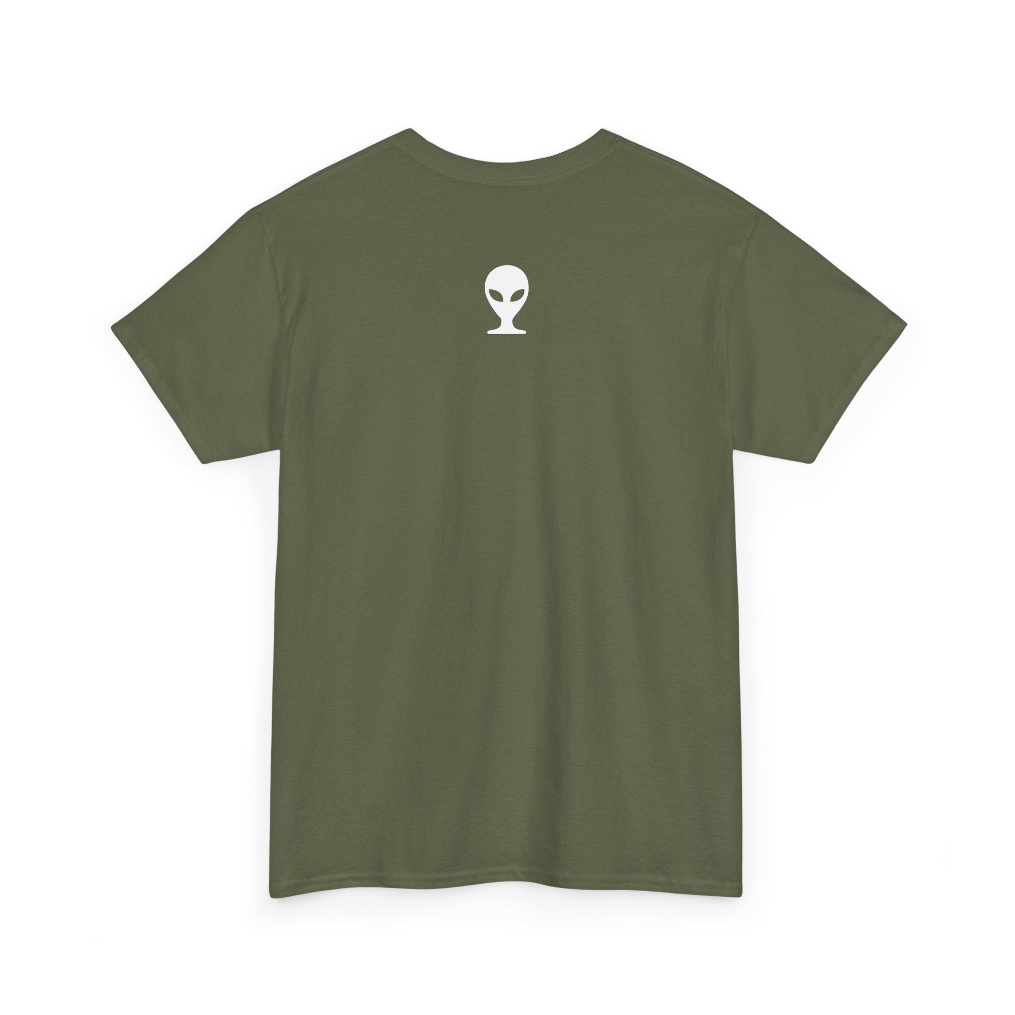 Alien Tee — Minimal "They Are Real" Vertical Graphic T-Shirt dark