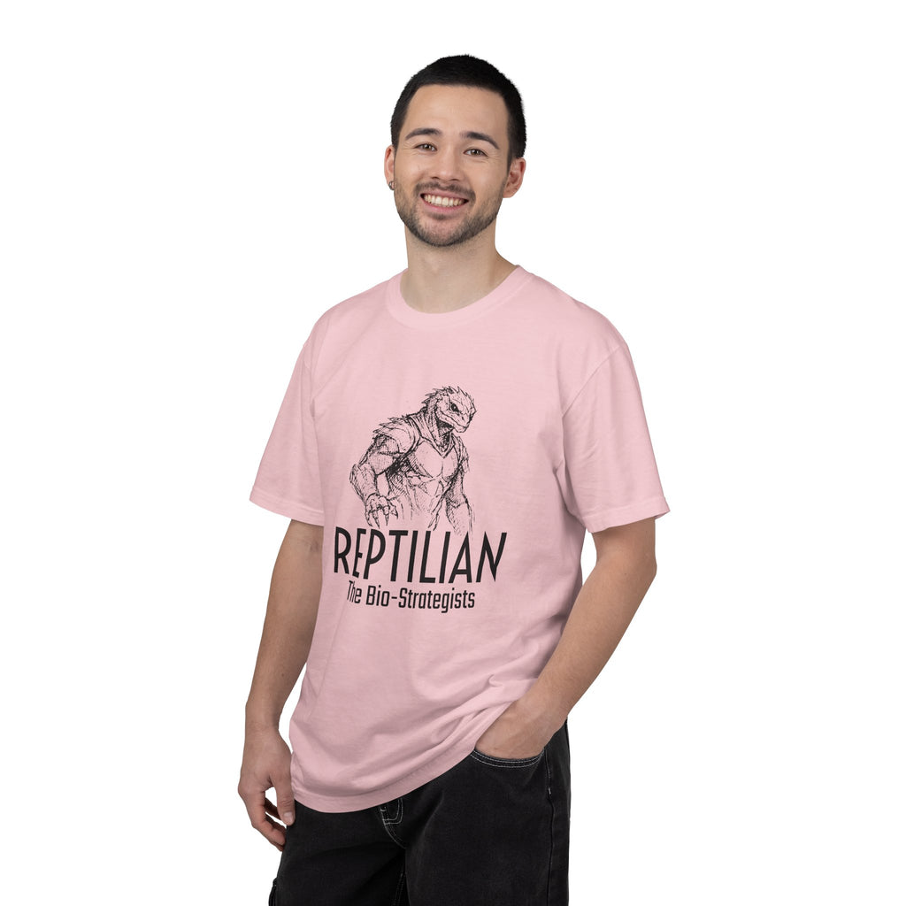 Alien Reptilian Graphic T-Shirt — "The Bio-Strategists" Illustrated Tee