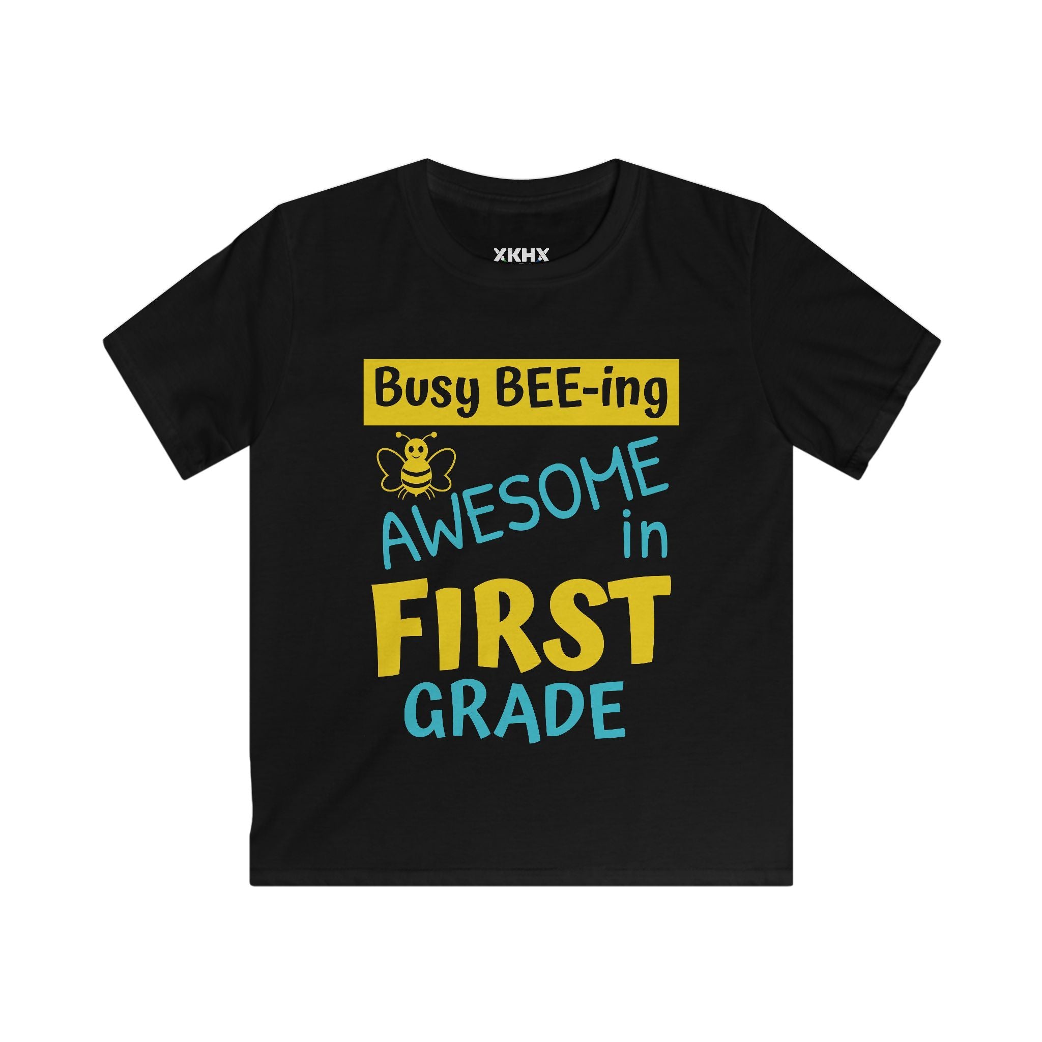 Personalizable "Busy BEE-ing Awesome in [XX] Grade" Kids Tee