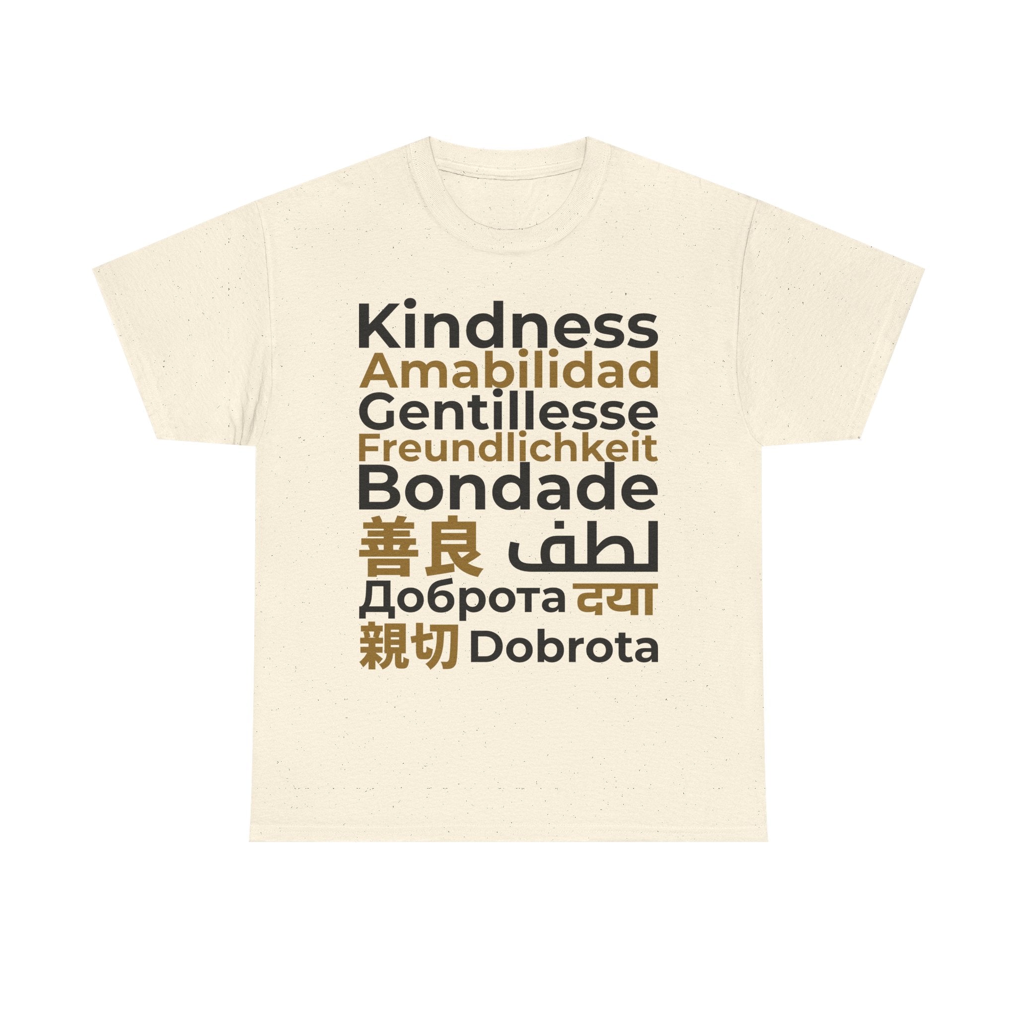 Kindness Multilingual Tee — "Kindness" in World Languages Tee