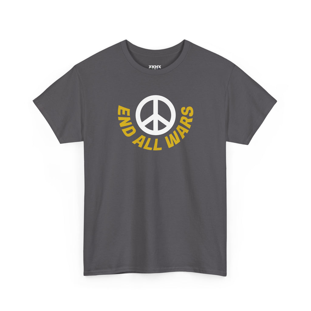 Peace Symbol T-Shirt — "End All Wars" Anti-War Graphic Tee