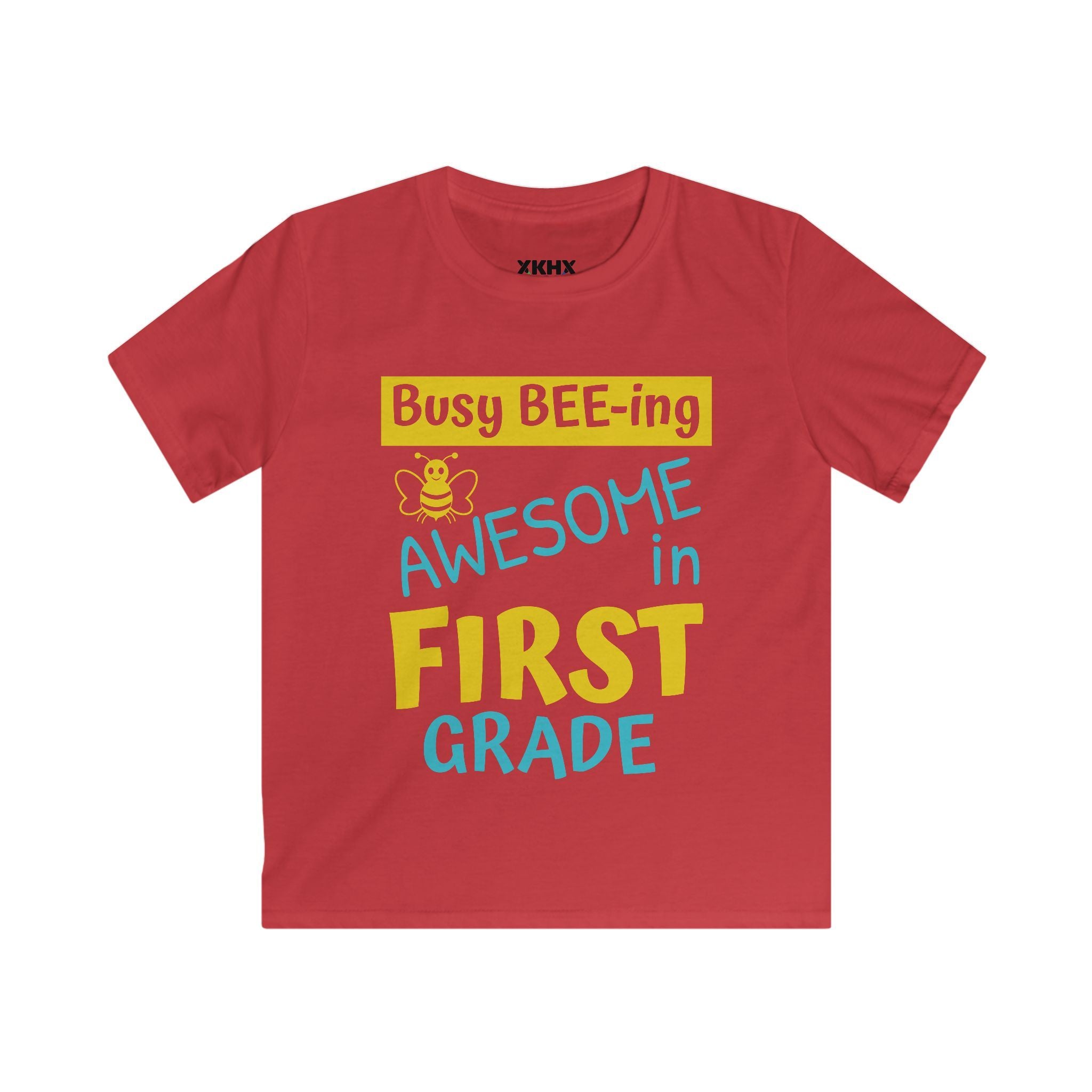 Personalizable "Busy BEE-ing Awesome in [XX] Grade" Kids Tee