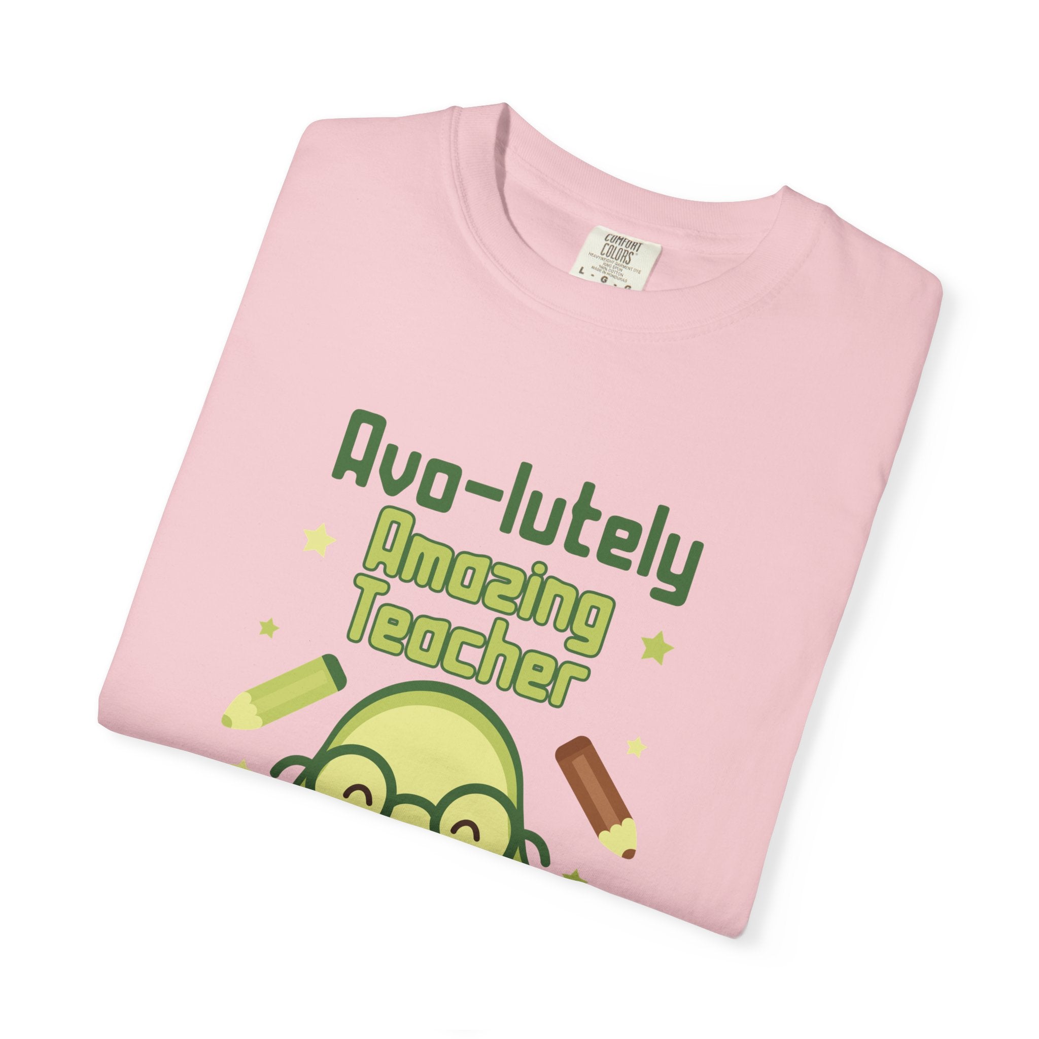 Personalizable "Avo-lutely Amazing Teacher" T-Shirt — Cute Avocado [XX] Grade Teacher Tee
