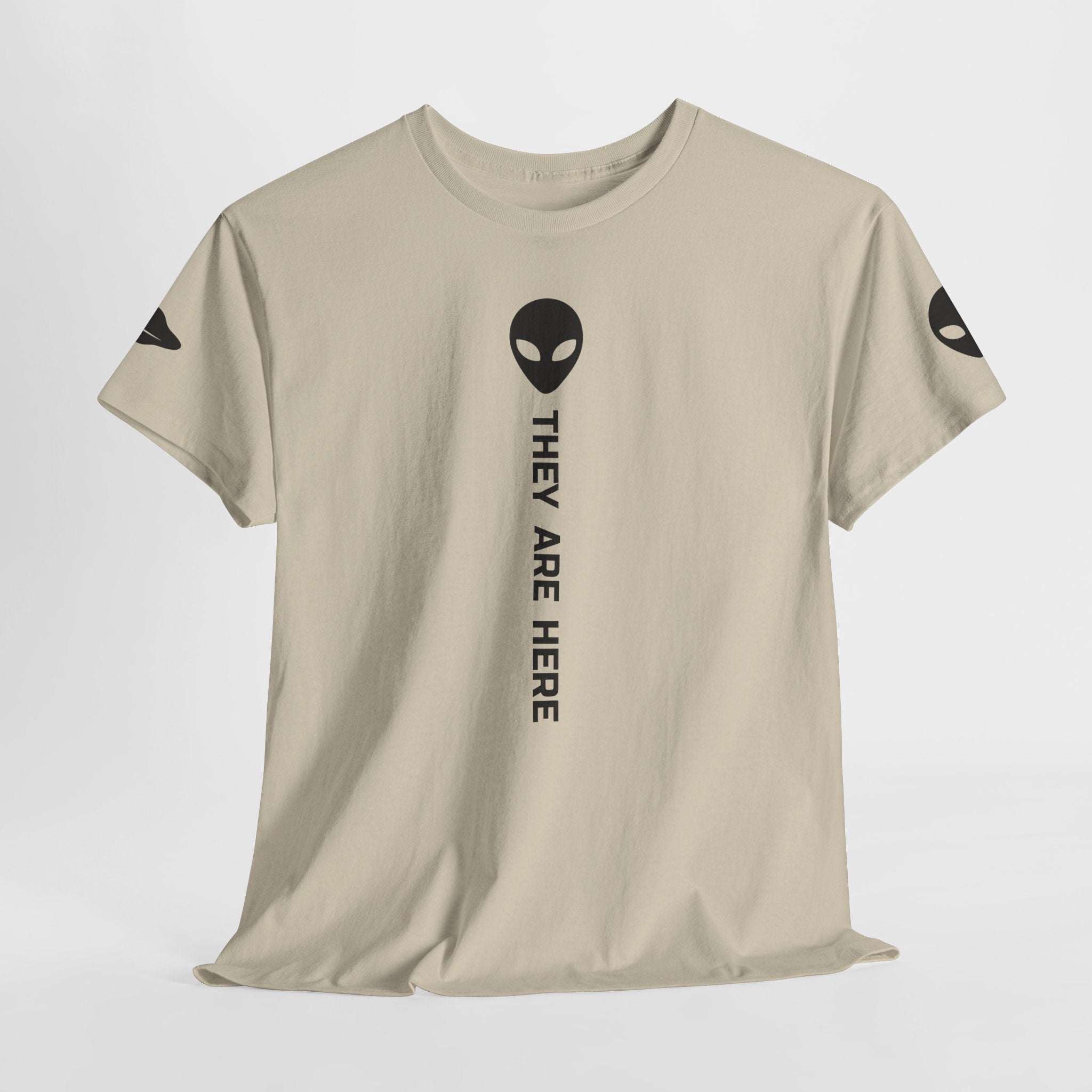 Alien Head "They Are Here" Graphic Tee