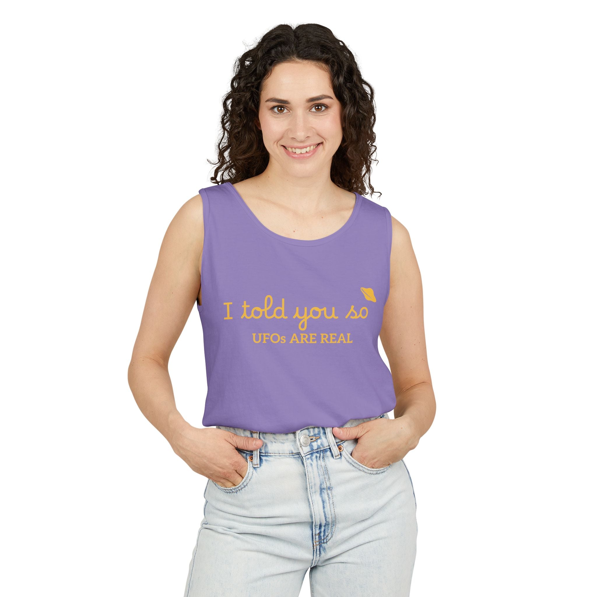 I Told You So Tank Top — "UFOs Are Real" Graphic Tank
