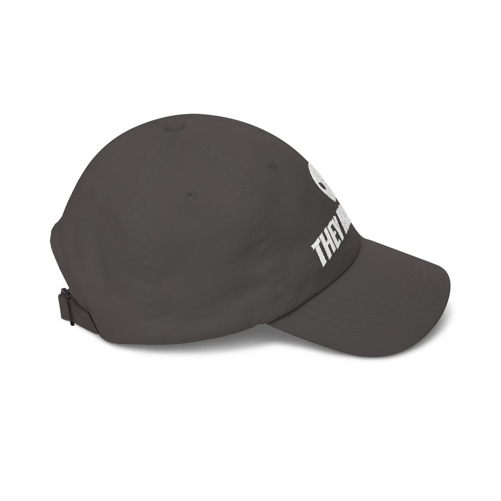 Alien "They Are Here" Dad Cap - Embroidered Baseball Hat dark