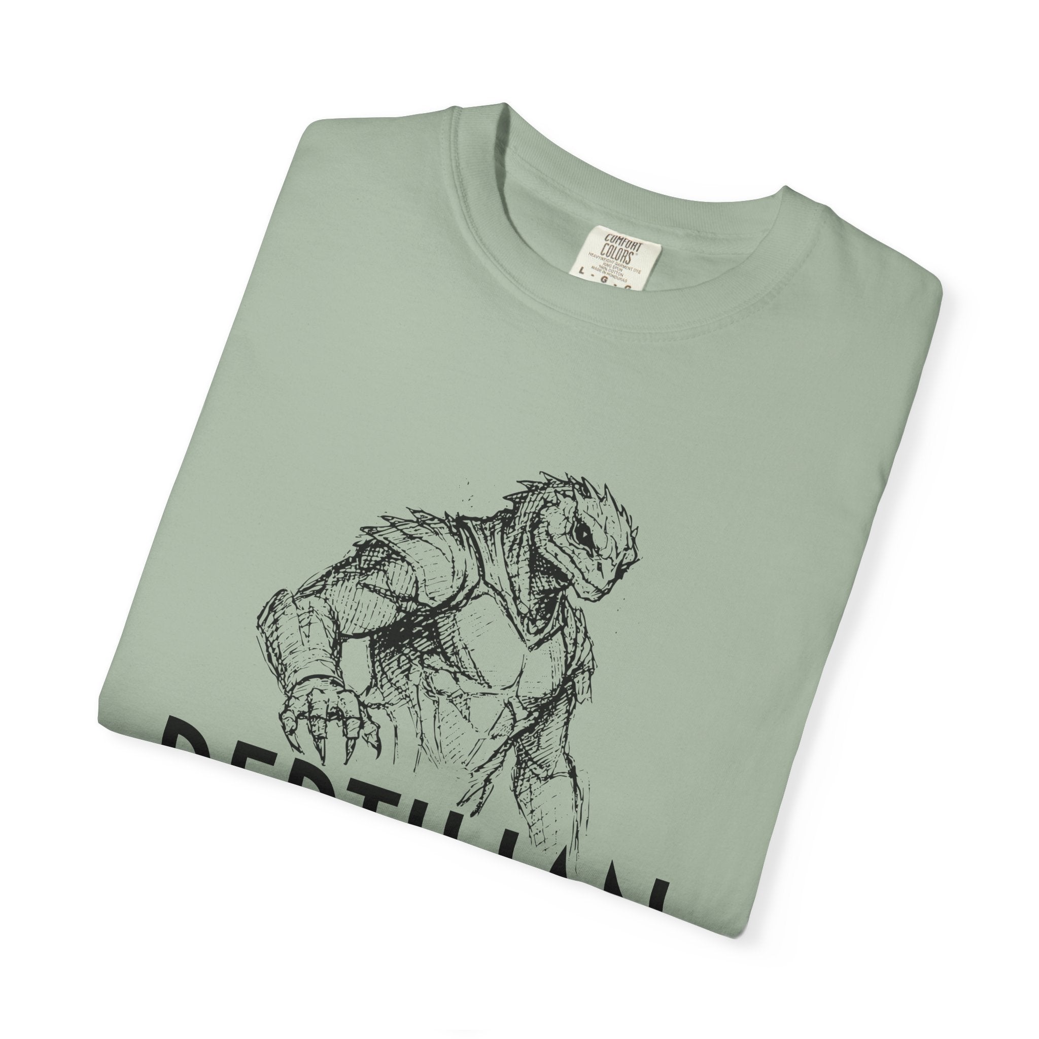 Alien Reptilian Graphic T-Shirt — "The Bio-Strategists" Illustrated Tee