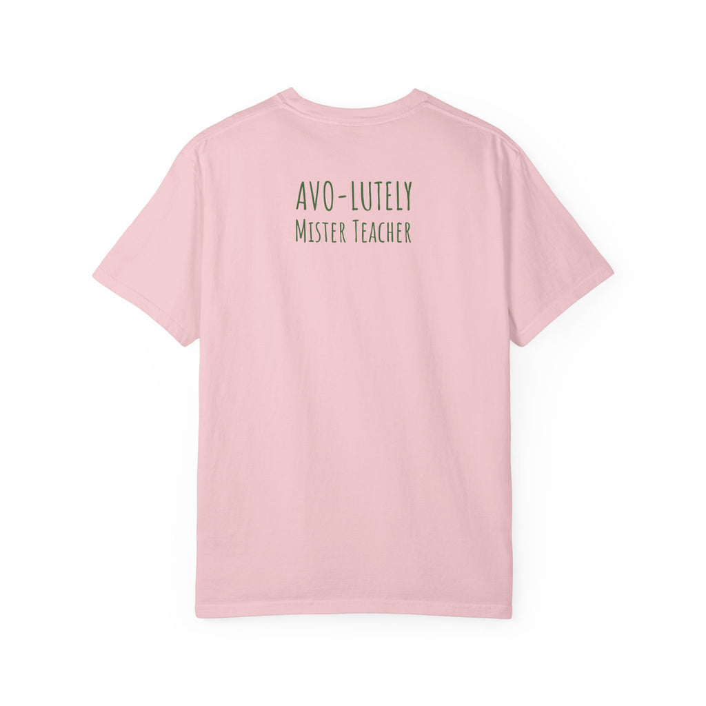 Personalizable "Avo-lutely Amazing Teacher" T-Shirt — Cute Avocado [XX] Grade Teacher Tee