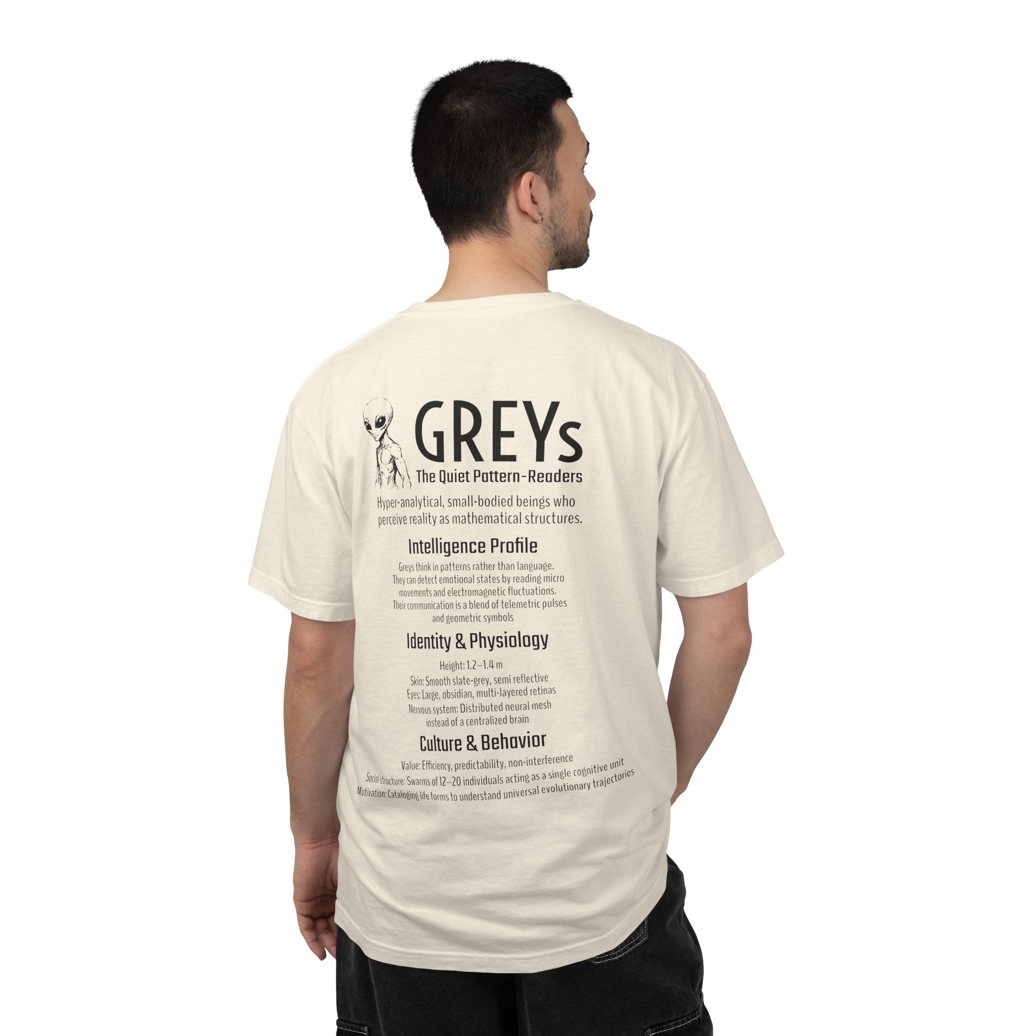 Alien Greys Graphic T-Shirt — "The Quiet Partners" Illustrated Tee