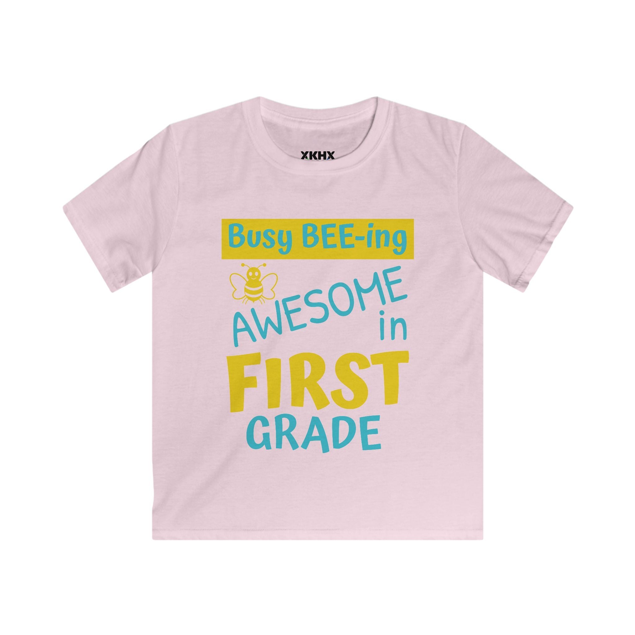 Personalizable "Busy BEE-ing Awesome in [XX] Grade" Kids Tee