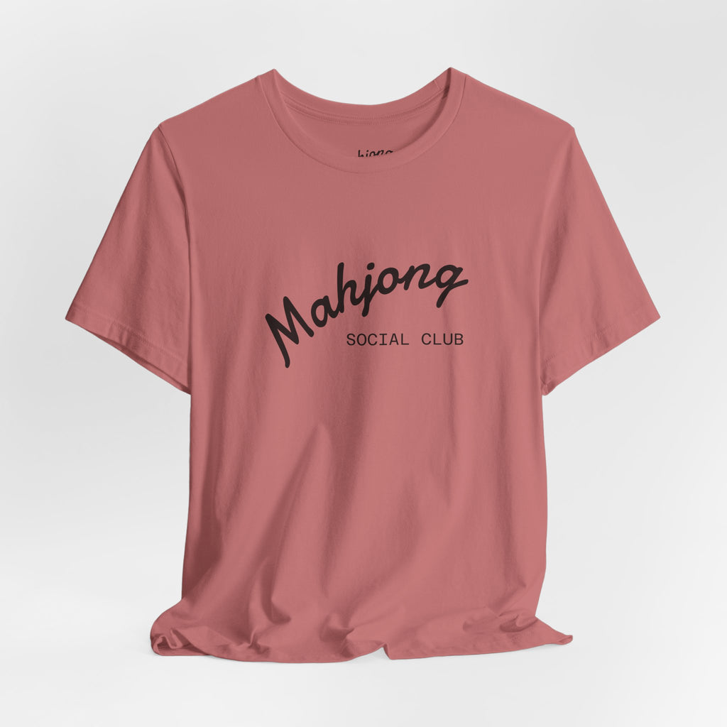 Mahjong Social Club Tee | tile-inspired, jade green pastel
