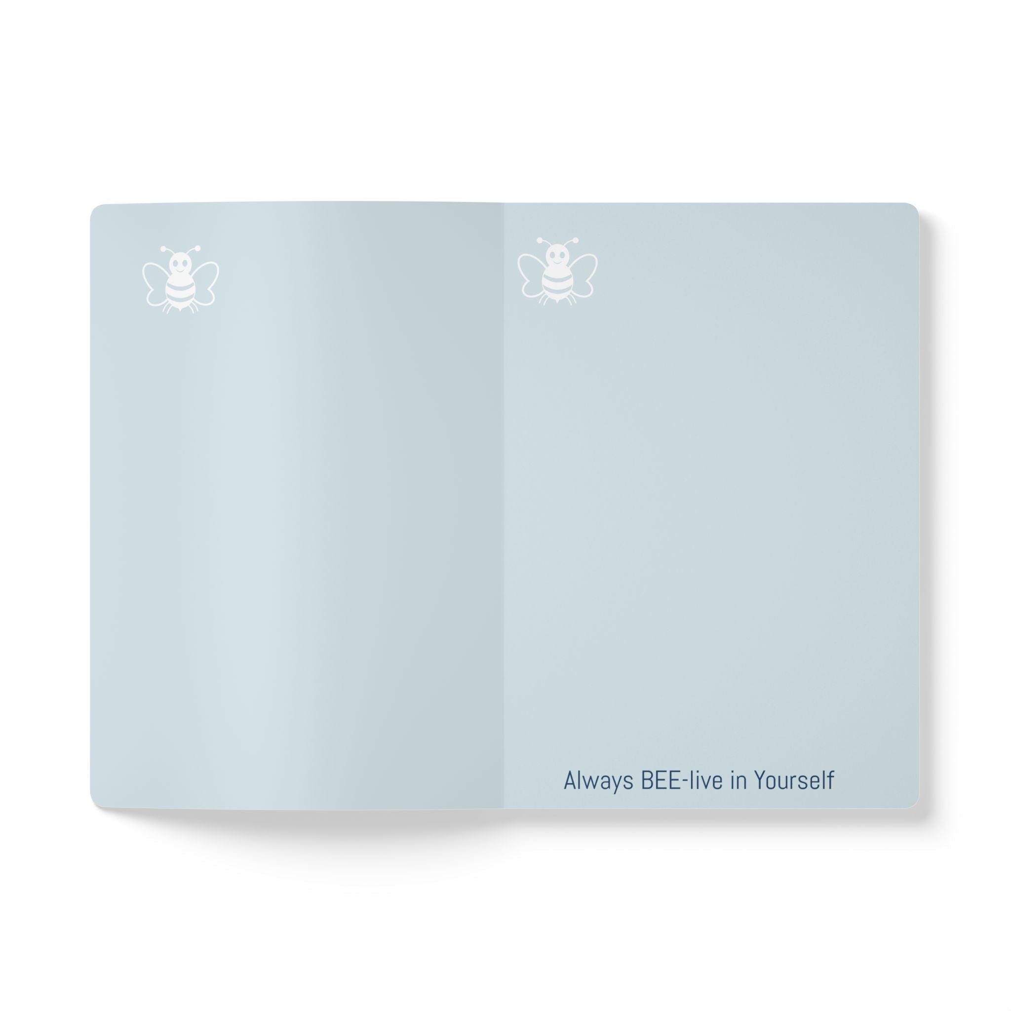 Personalized "Property of [Name]" Bee-lieve In Yourself Softcover Journal — Inspirational Notebook