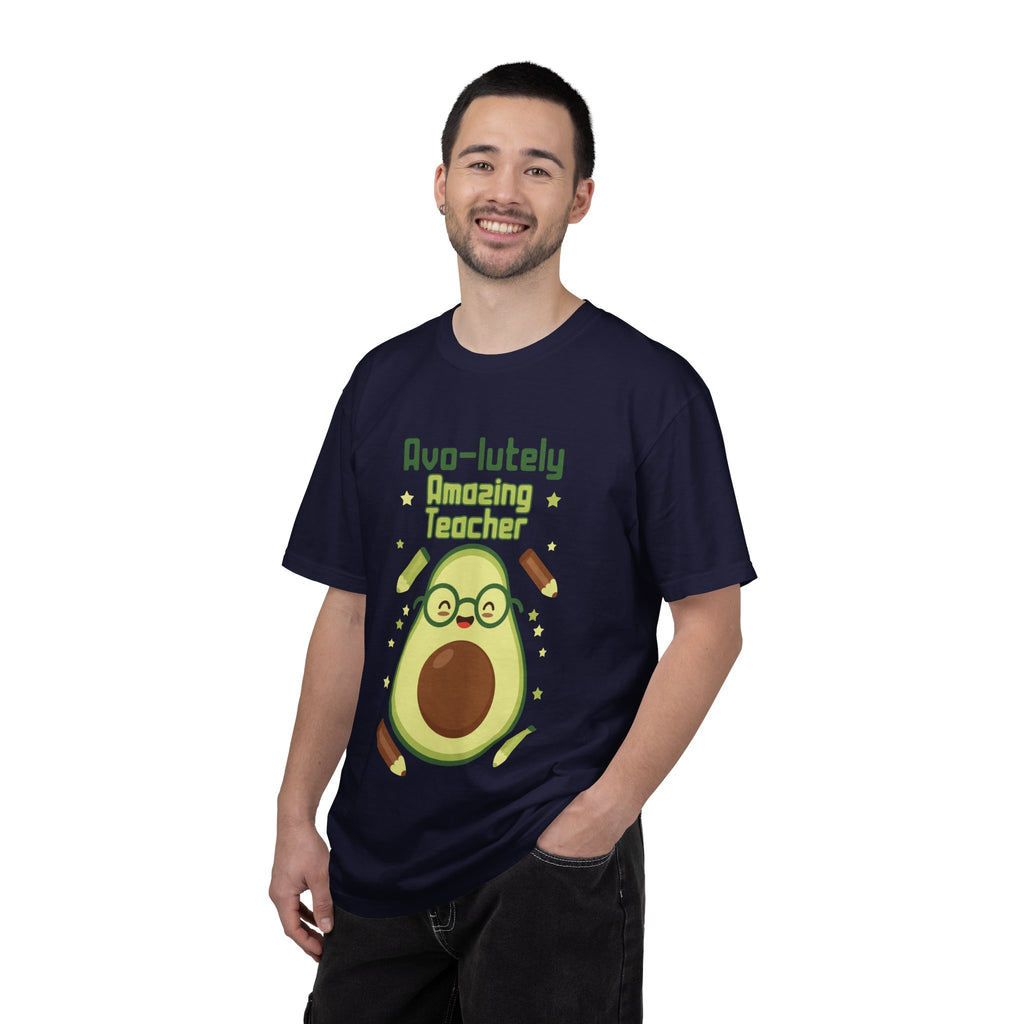 Personalizable "Avo-lutely Amazing Teacher" T-Shirt — Cute Avocado [XX] Grade Teacher Tee