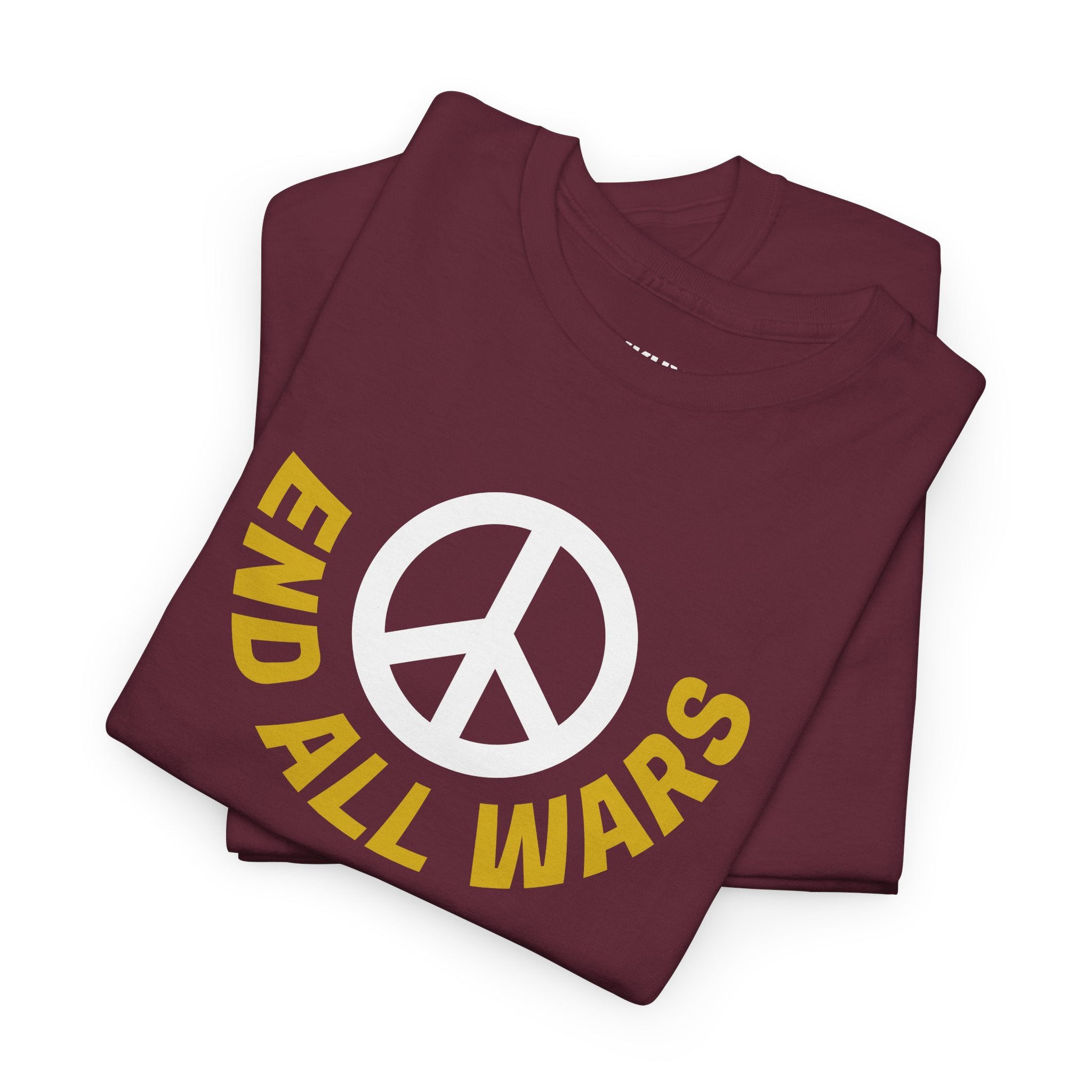 Peace Symbol T-Shirt — "End All Wars" Anti-War Graphic Tee