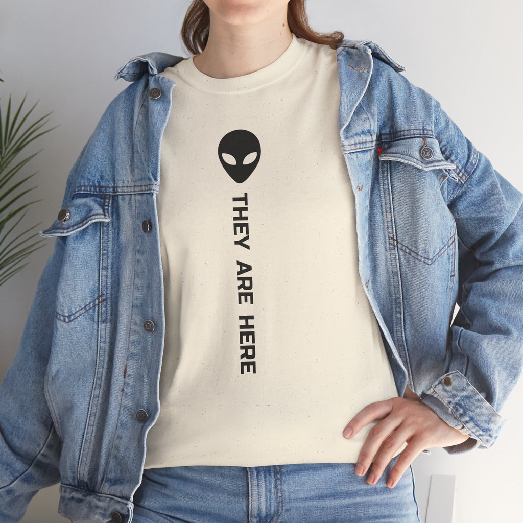 Alien Head "They Are Here" Graphic Tee