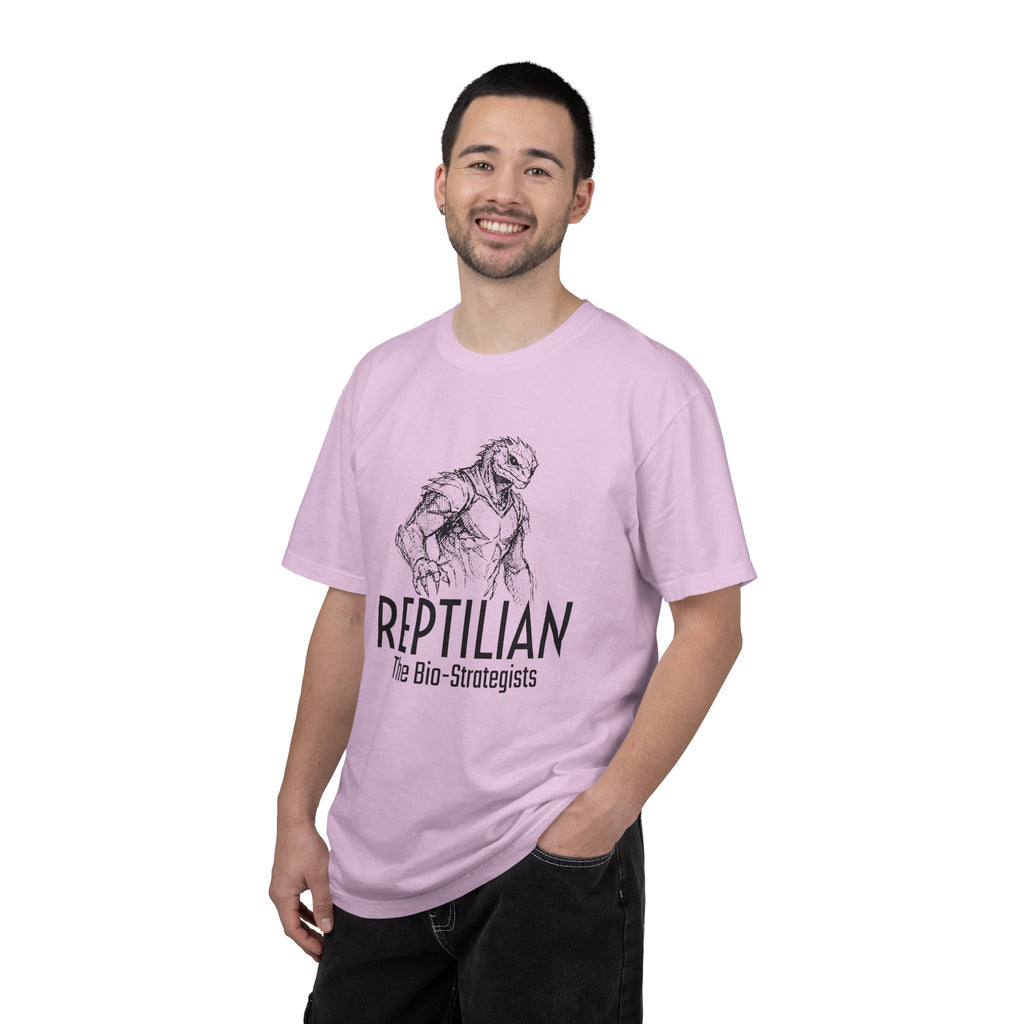 Alien Reptilian Graphic T-Shirt — "The Bio-Strategists" Illustrated Tee