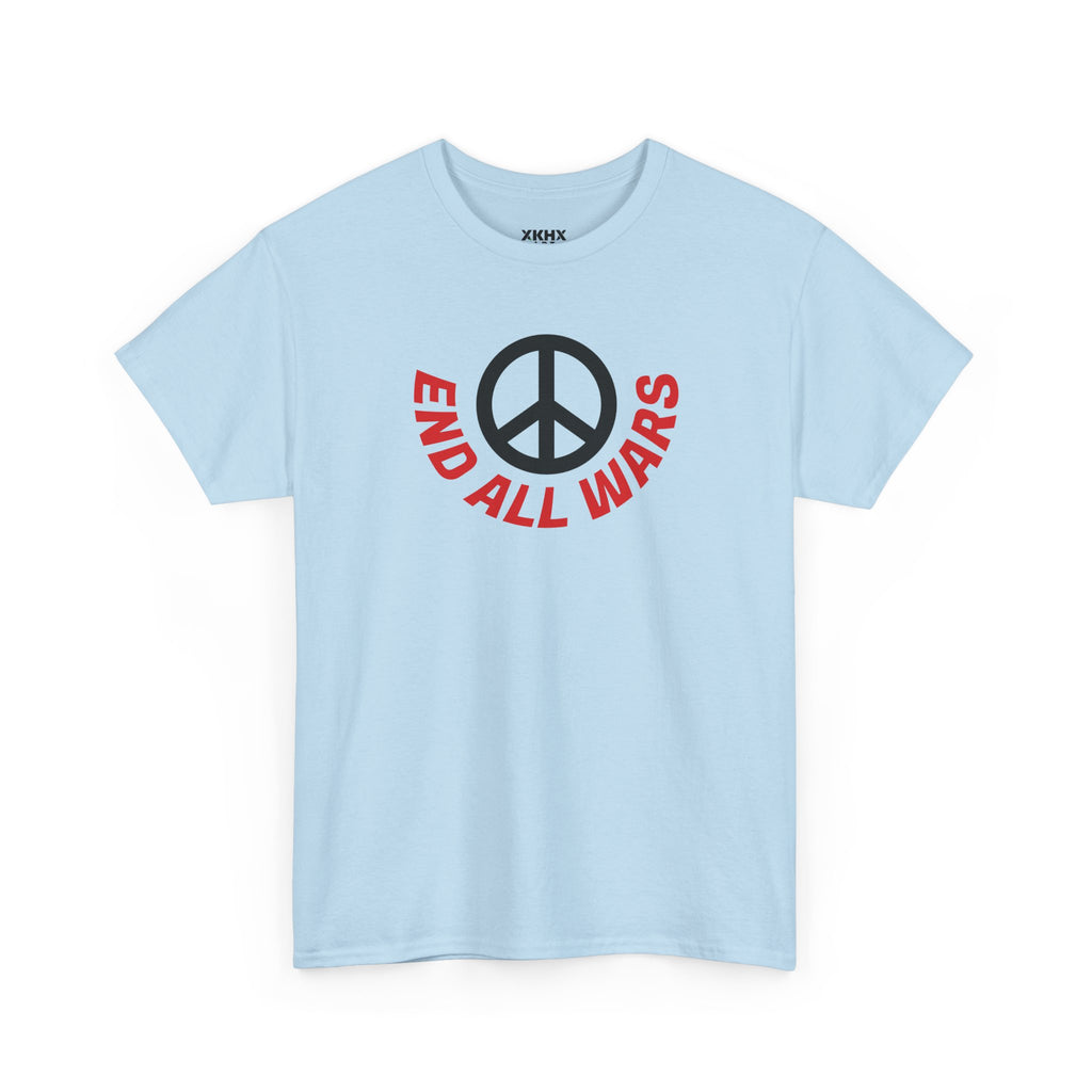 Peace Symbol T-Shirt — "End All Wars" Anti-War Graphic Tee