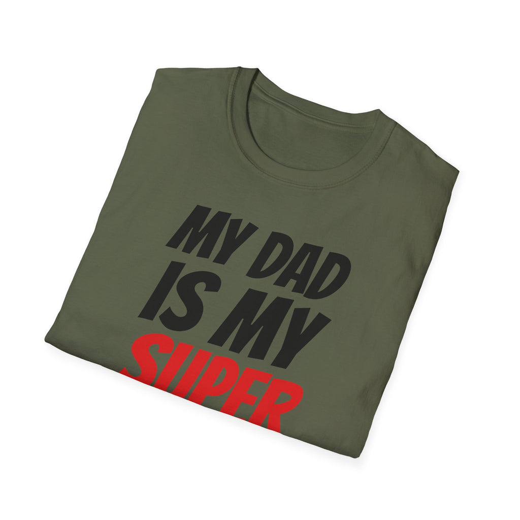 Superhero Dad T-Shirt — "My Dad Is My Superhero" Positive Message Tee
