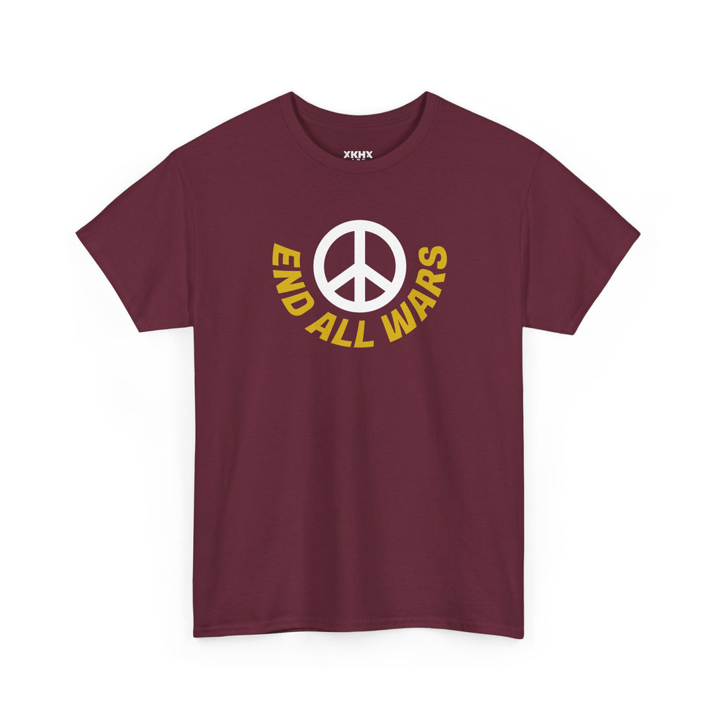 Peace Symbol T-Shirt — "End All Wars" Anti-War Graphic Tee