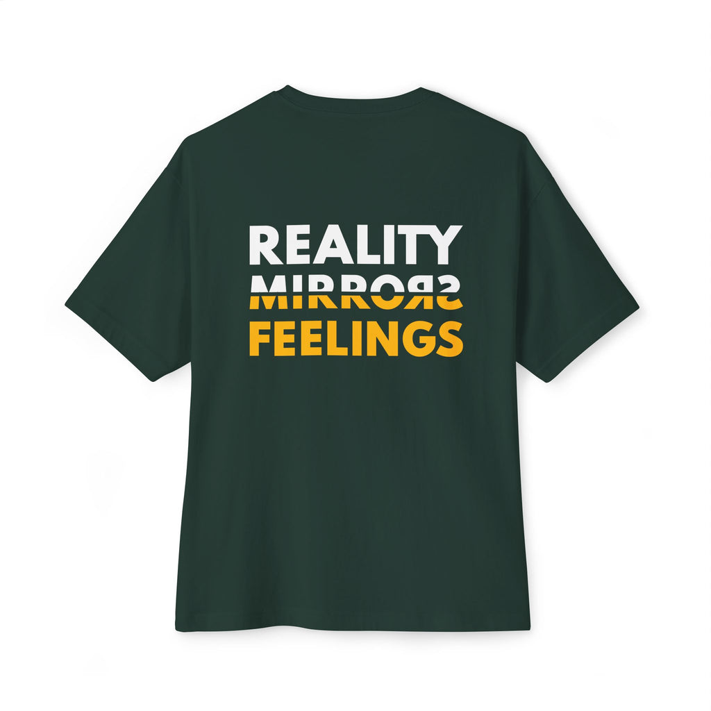 Reality Dark Tee — Reality Mirrors Feelings Minimalist Motivational Graphic T-Shirt