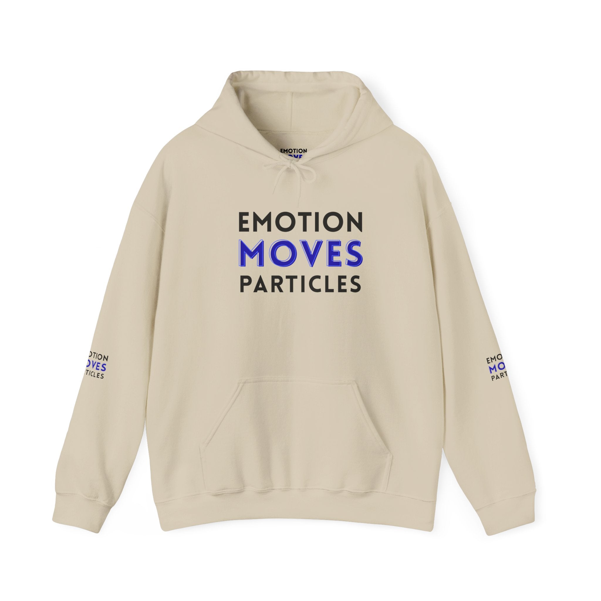 Emotion Moves Particles Hoodie — Inspirational Graphic Pullover