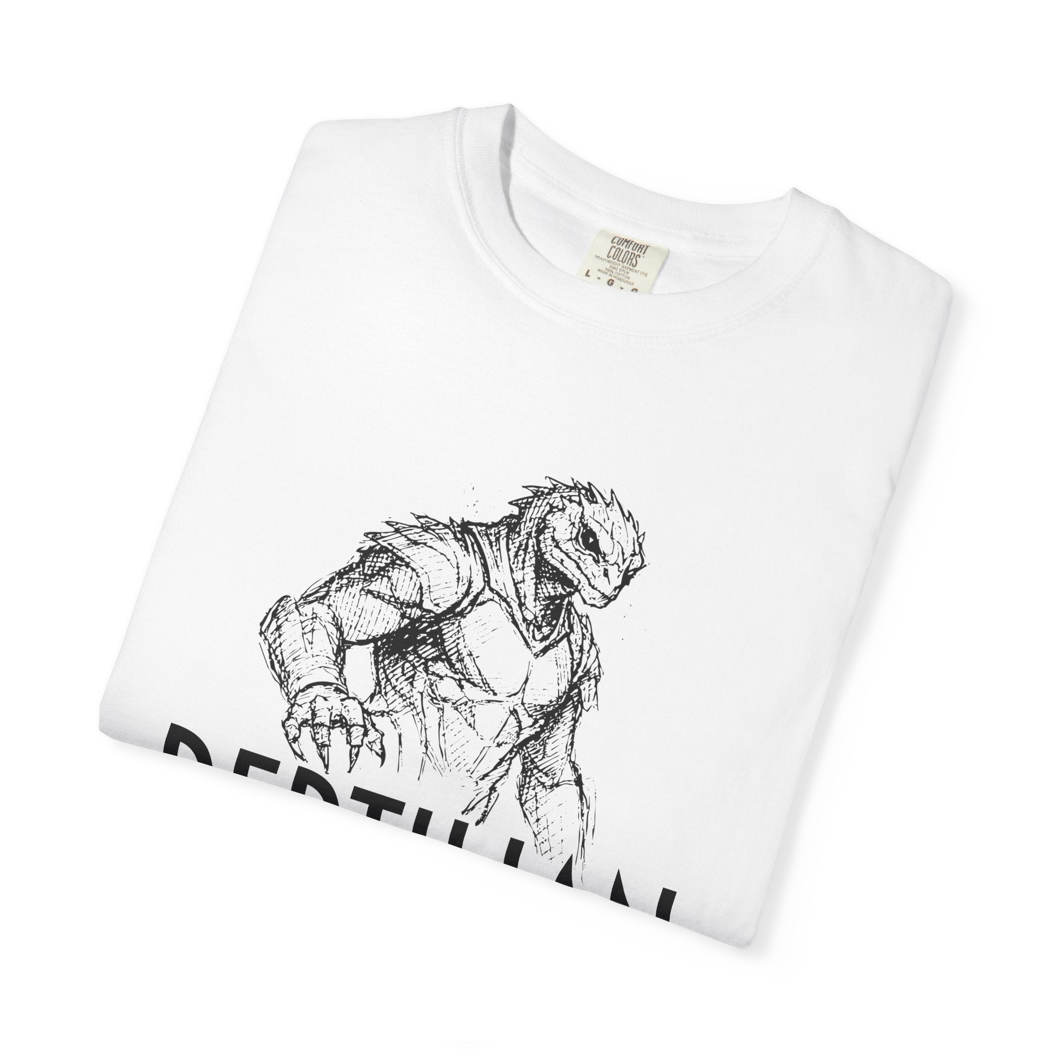 Alien Reptilian Graphic T-Shirt — "The Bio-Strategists" Illustrated Tee
