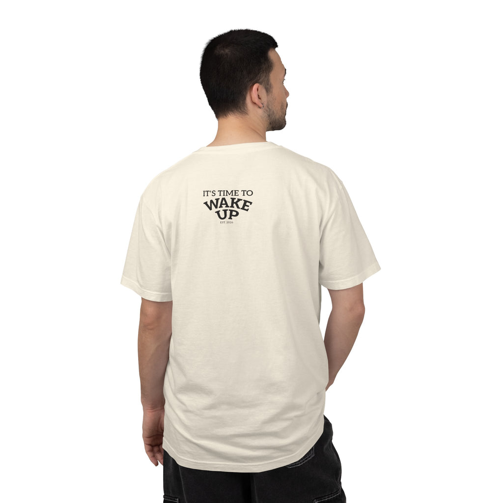 Wake Up Graphic T-Shirt — "It's Time to Wake Up" Casual Tee