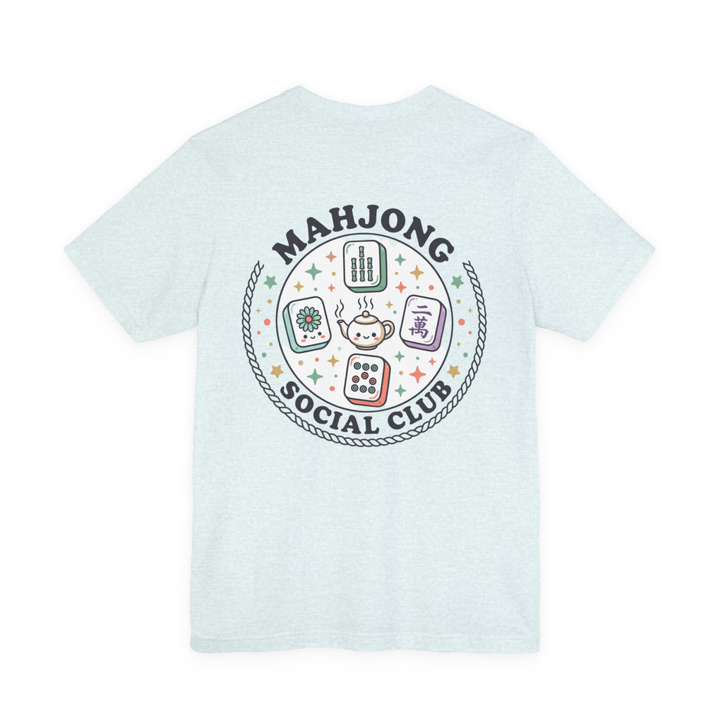Mahjong Social Club Tee | tile-inspired, jade green pastel