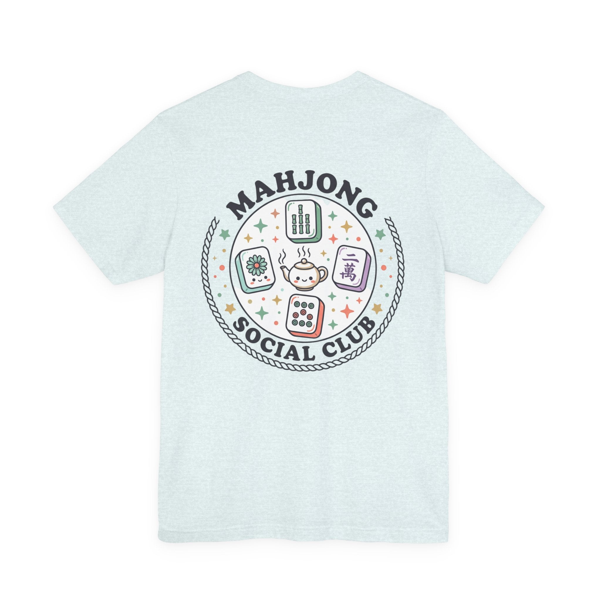 Mahjong Social Club Tee | tile-inspired, jade green pastel