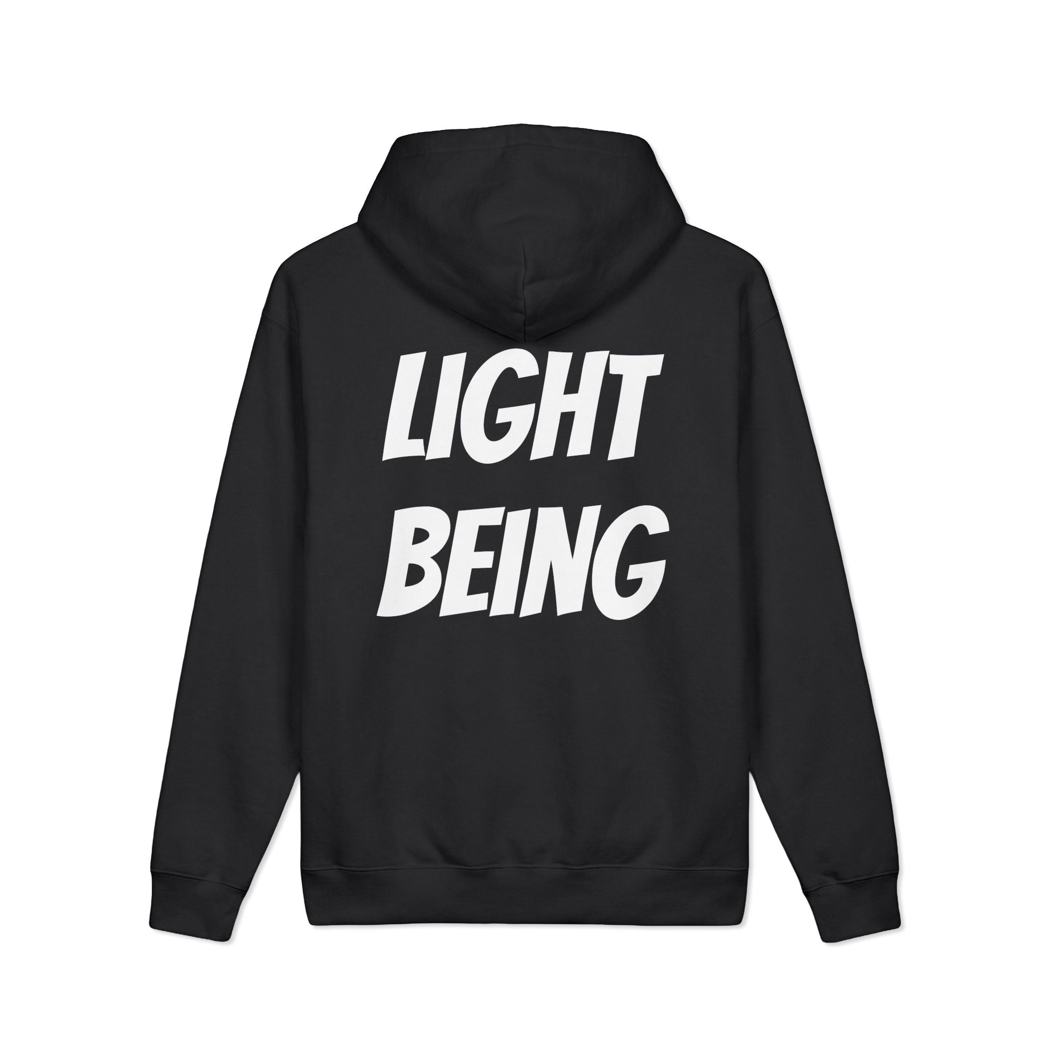 Custom Text Hoodie — Personalized Text Light Being Pullover