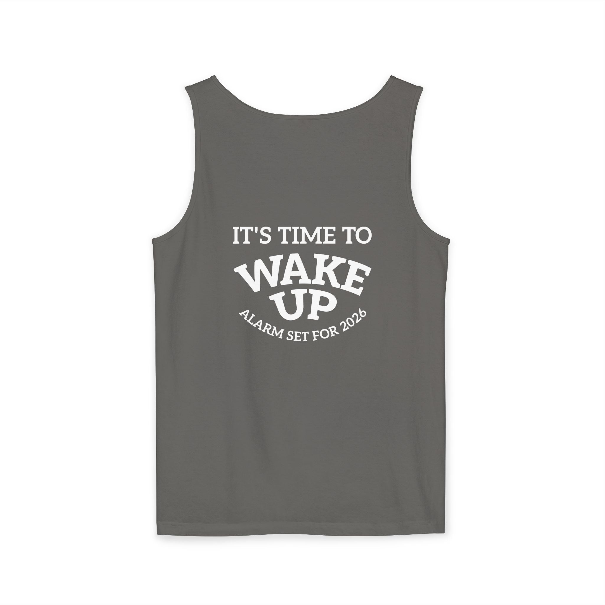 Wake Up Tank Top dark — Casual Graphic Tank