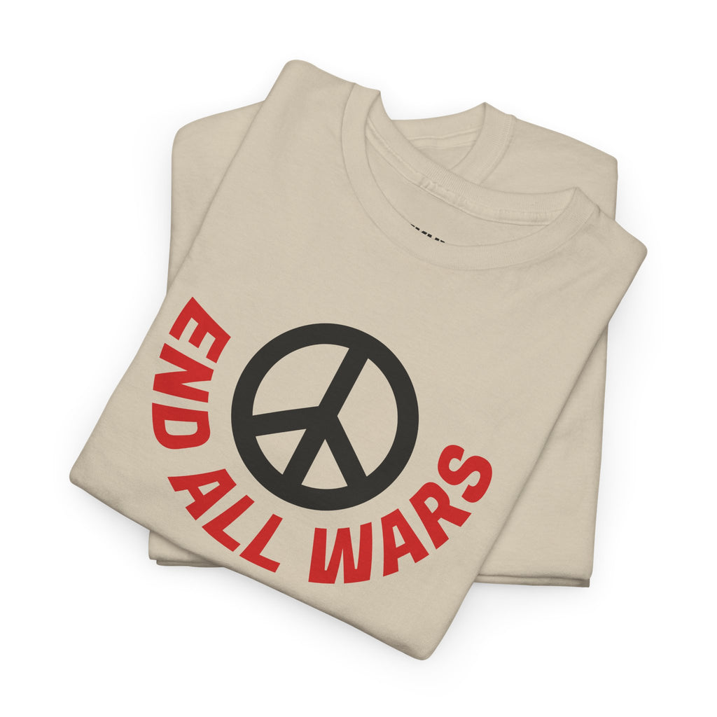 Peace Symbol T-Shirt — "End All Wars" Anti-War Graphic Tee