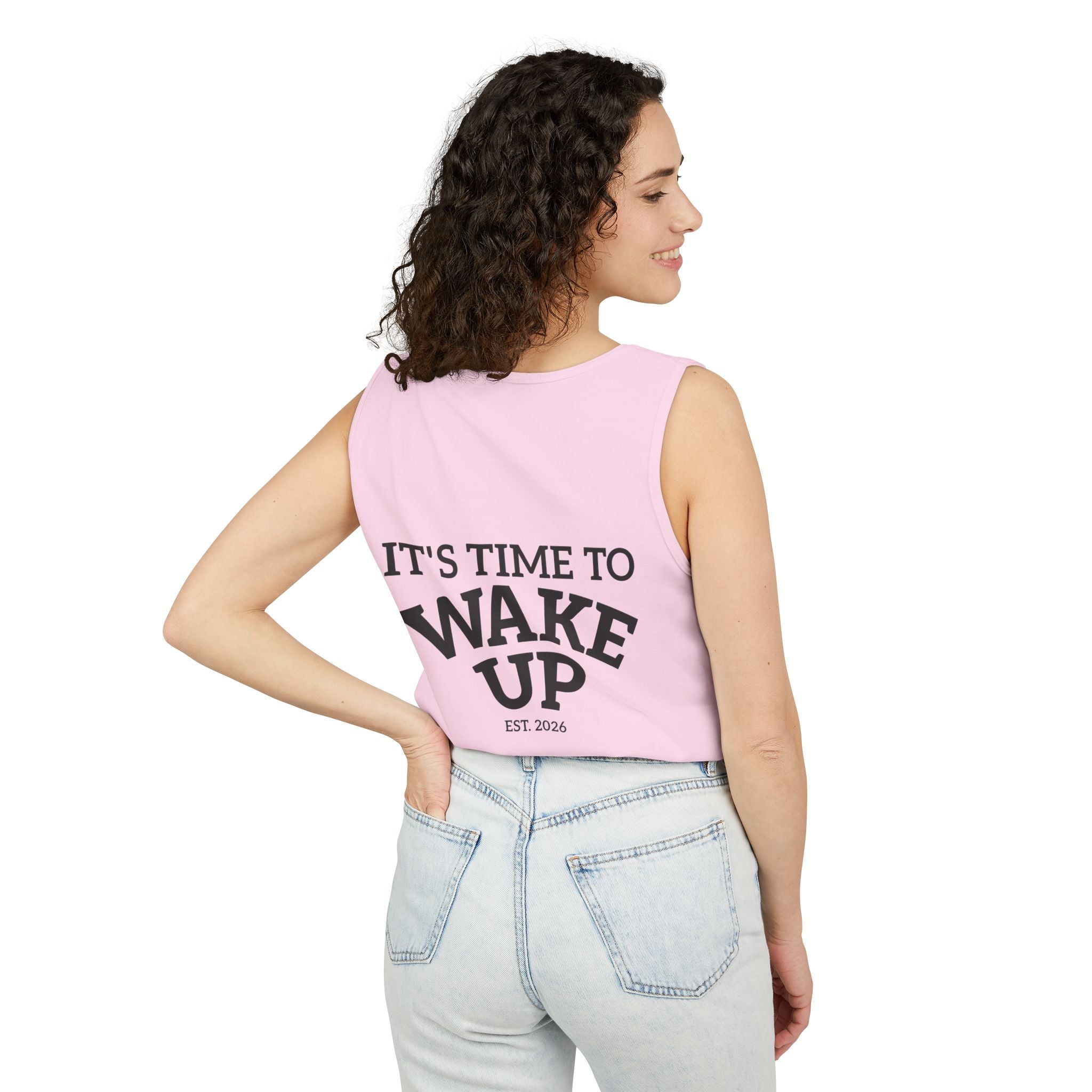 Wake Up Tank Top — Casual Graphic Tank