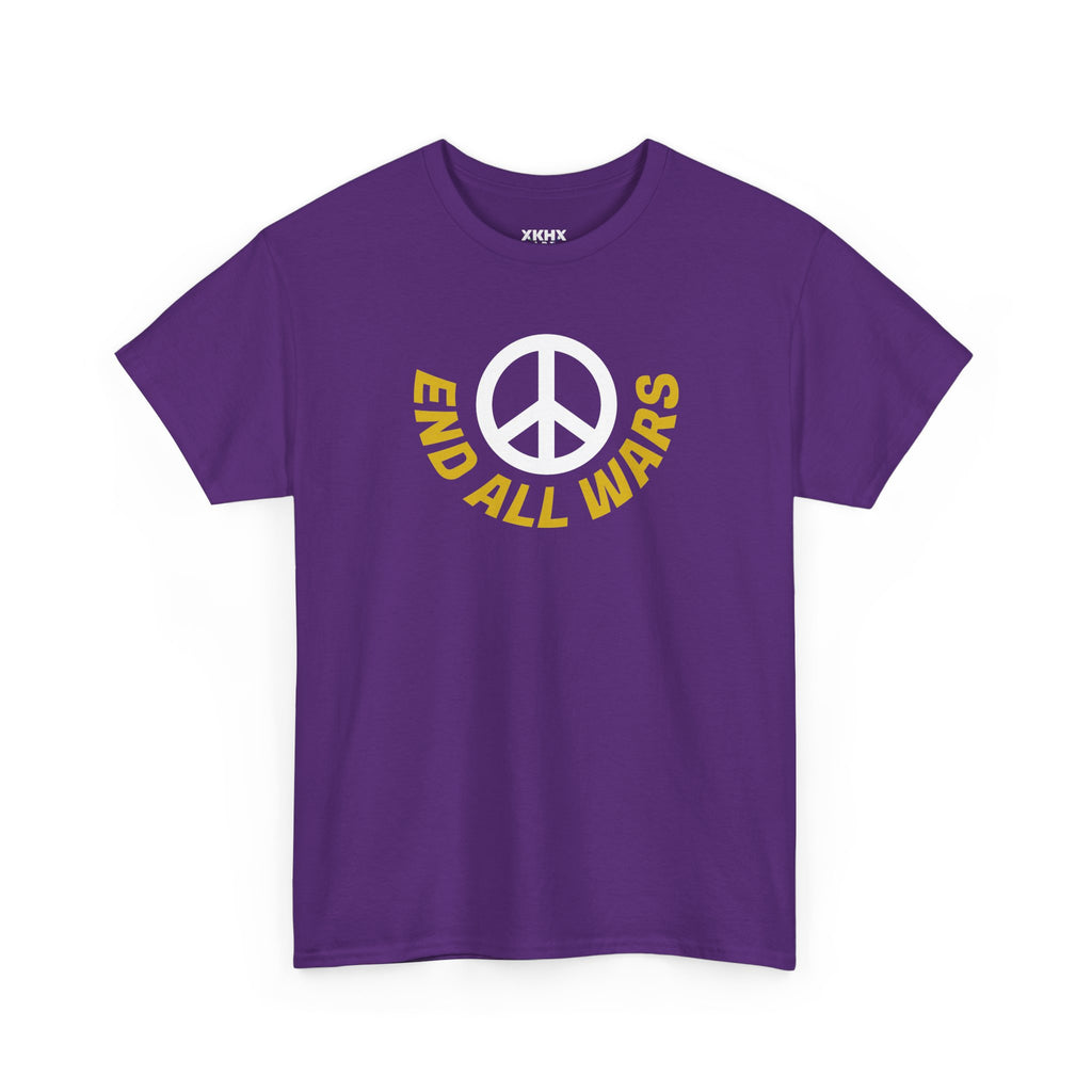 Peace Symbol T-Shirt — "End All Wars" Anti-War Graphic Tee