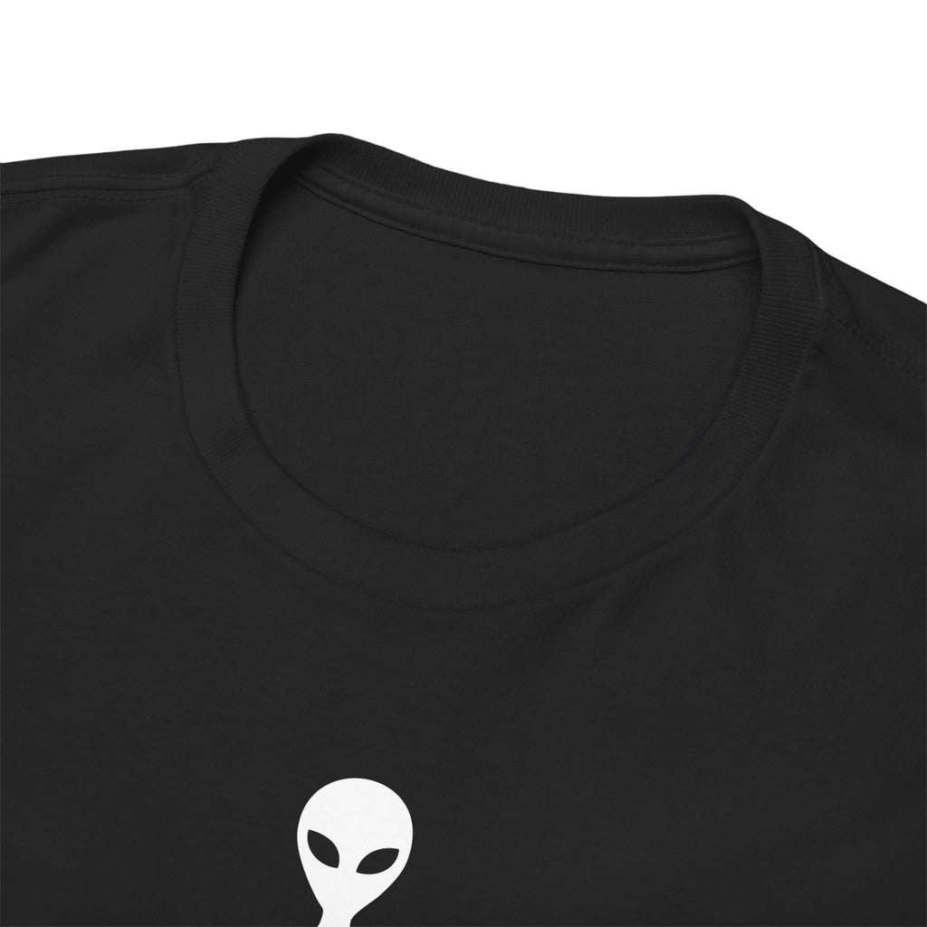 Alien Tee — Minimal "They Are Real" Vertical Graphic T-Shirt dark