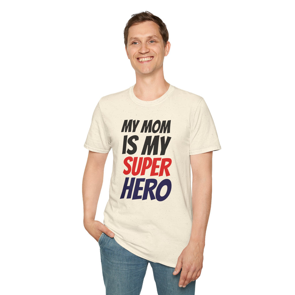 Superhero Mom T-Shirt — "My Mom Is My Superhero" Positive Message Tee