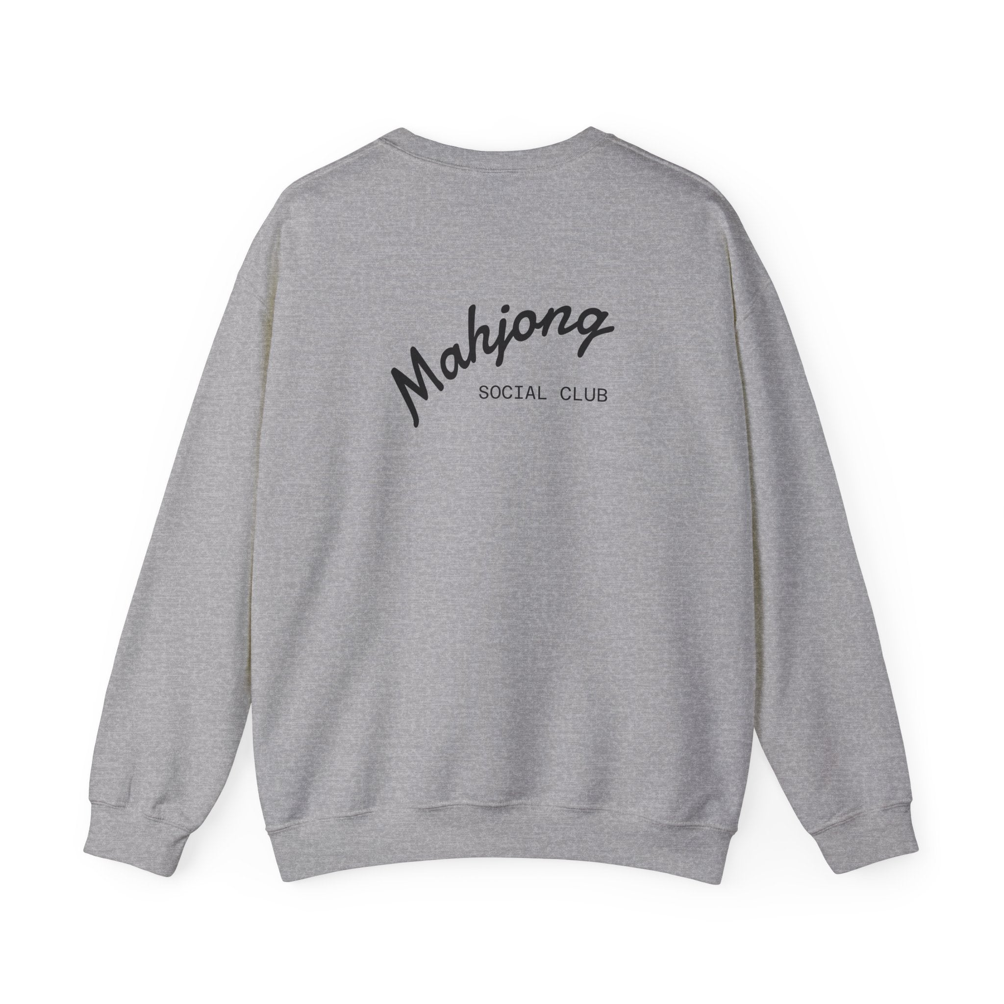 Mahjong Social Club Sweatshirt | tile-inspired, jade green pastel