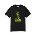 Alien Greys Graphic T-Shirt — "The Quiet Pattern Readers" Illustrated dark Tee