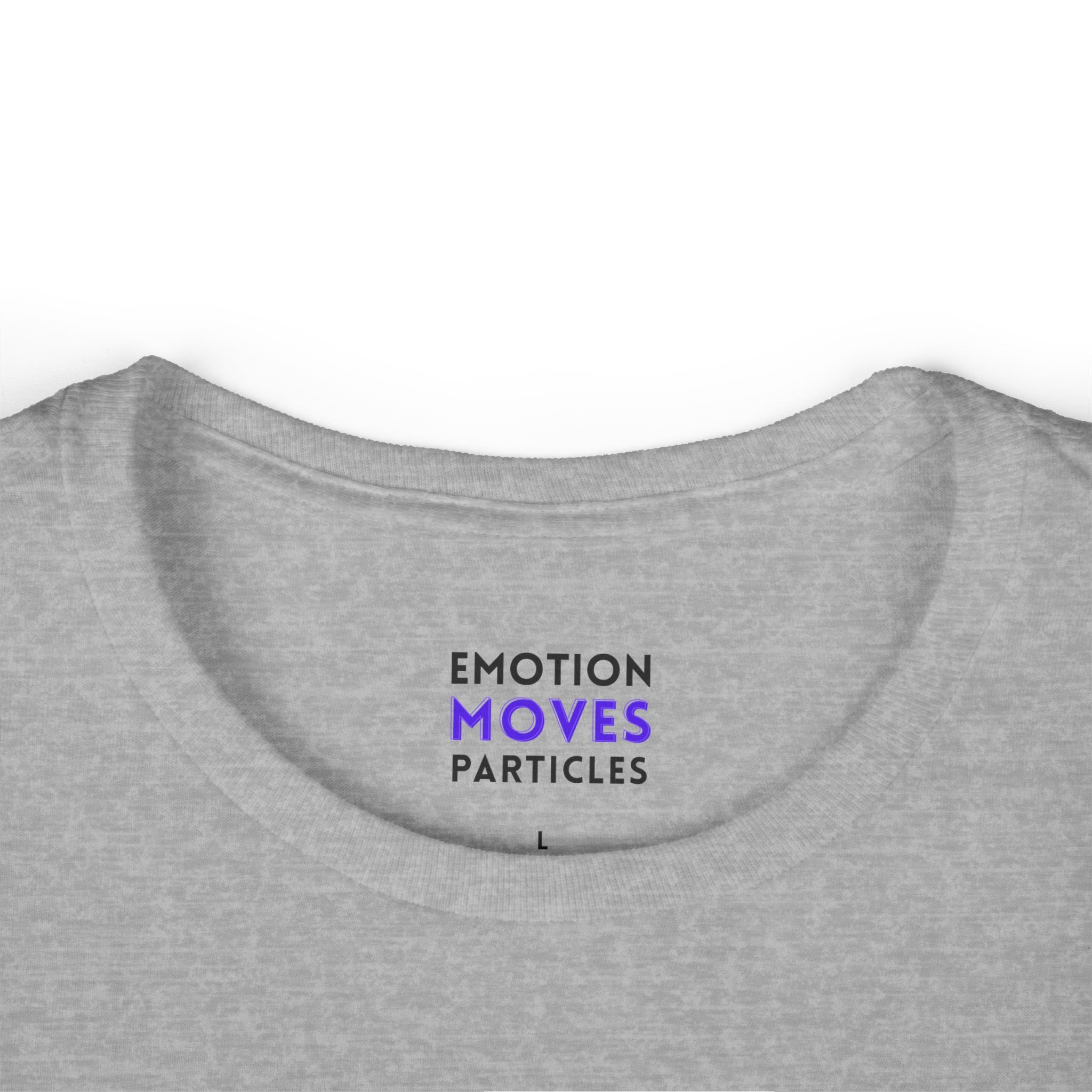 Emotion Moves Particles Tee — Women's Inspirational Graphic T‑Shirt