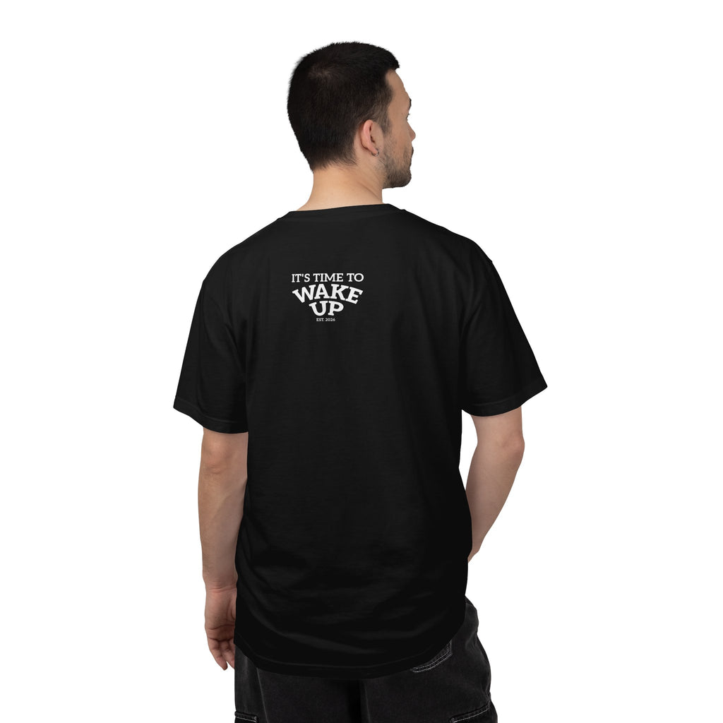 Wake Up Graphic T-Shirt — "It's Time to Wake Up" Casual Tee dark
