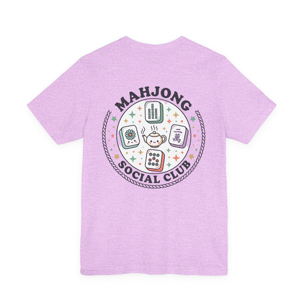 Mahjong Social Club Tee | tile-inspired, jade green pastel