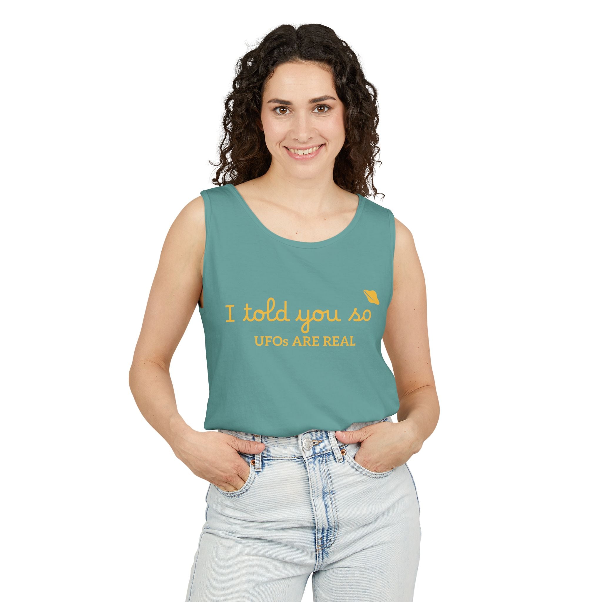 I Told You So Tank Top — "UFOs Are Real" Graphic Tank