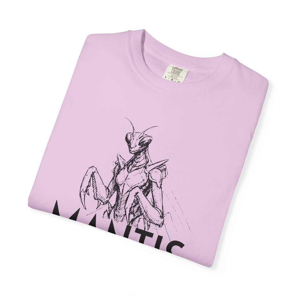 Alien Mantis Graphic T-Shirt — "The Hyper-Intuitive Bioengineers" Illustrated Tee