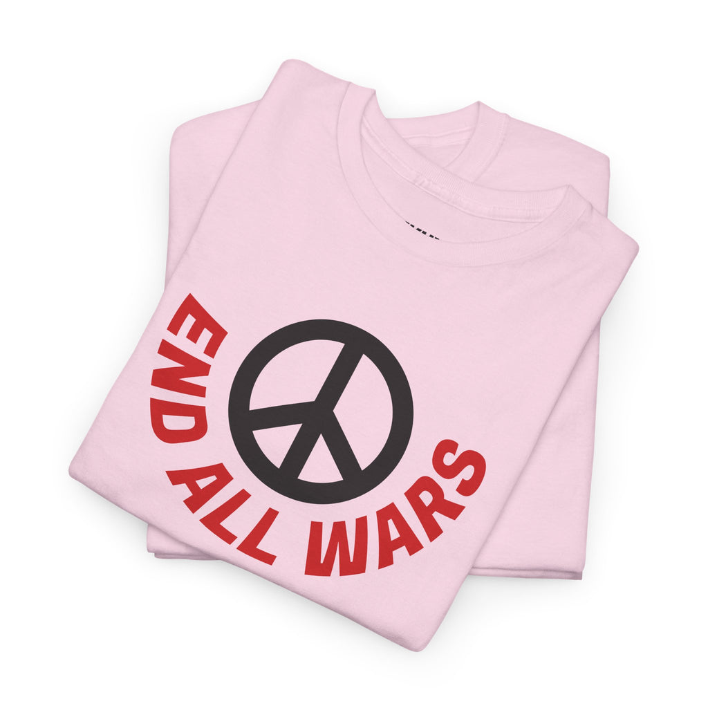 Peace Symbol T-Shirt — "End All Wars" Anti-War Graphic Tee