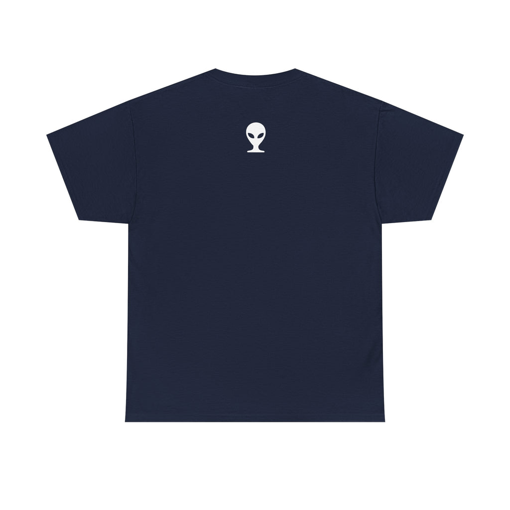 Alien Tee — Minimal "They Are Real" Vertical Graphic T-Shirt dark