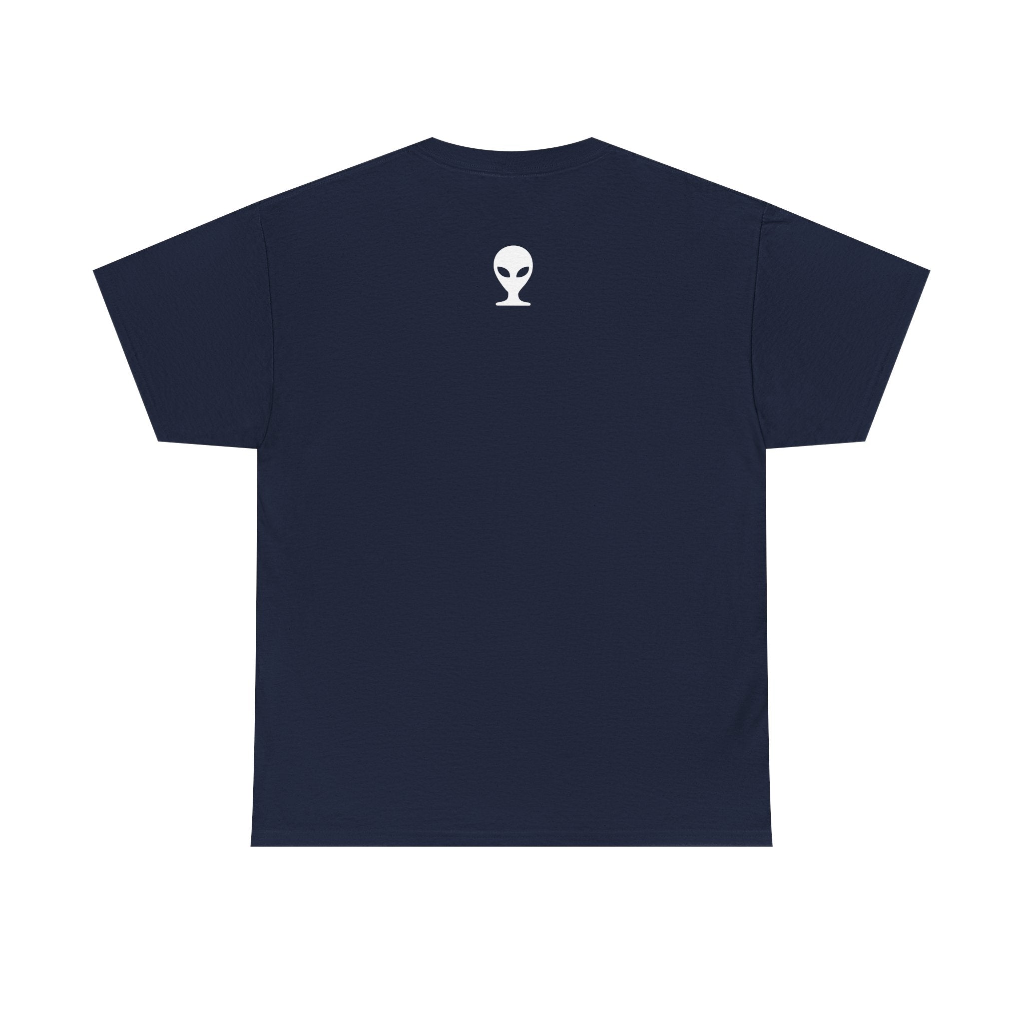 Alien Tee — Minimal "They Are Real" Vertical Graphic T-Shirt dark
